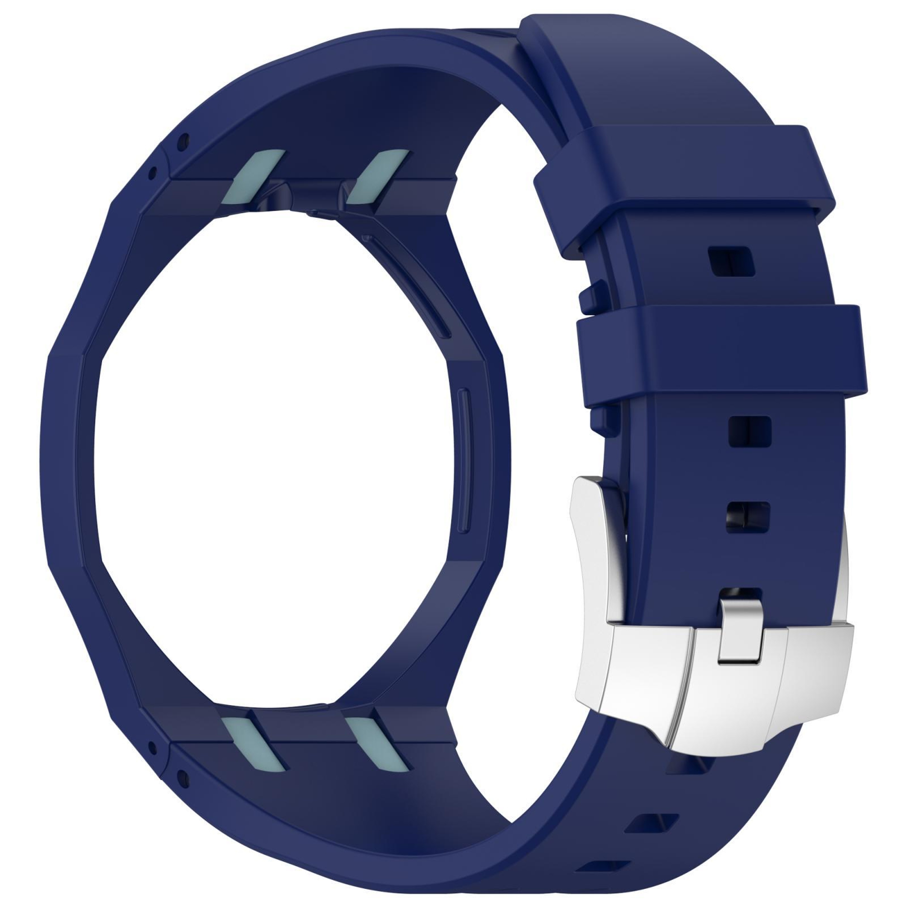 Swatch Royal Pop Silicone Watch Band with Integrated Design and Stainless Steel Pin Buckle – view 3