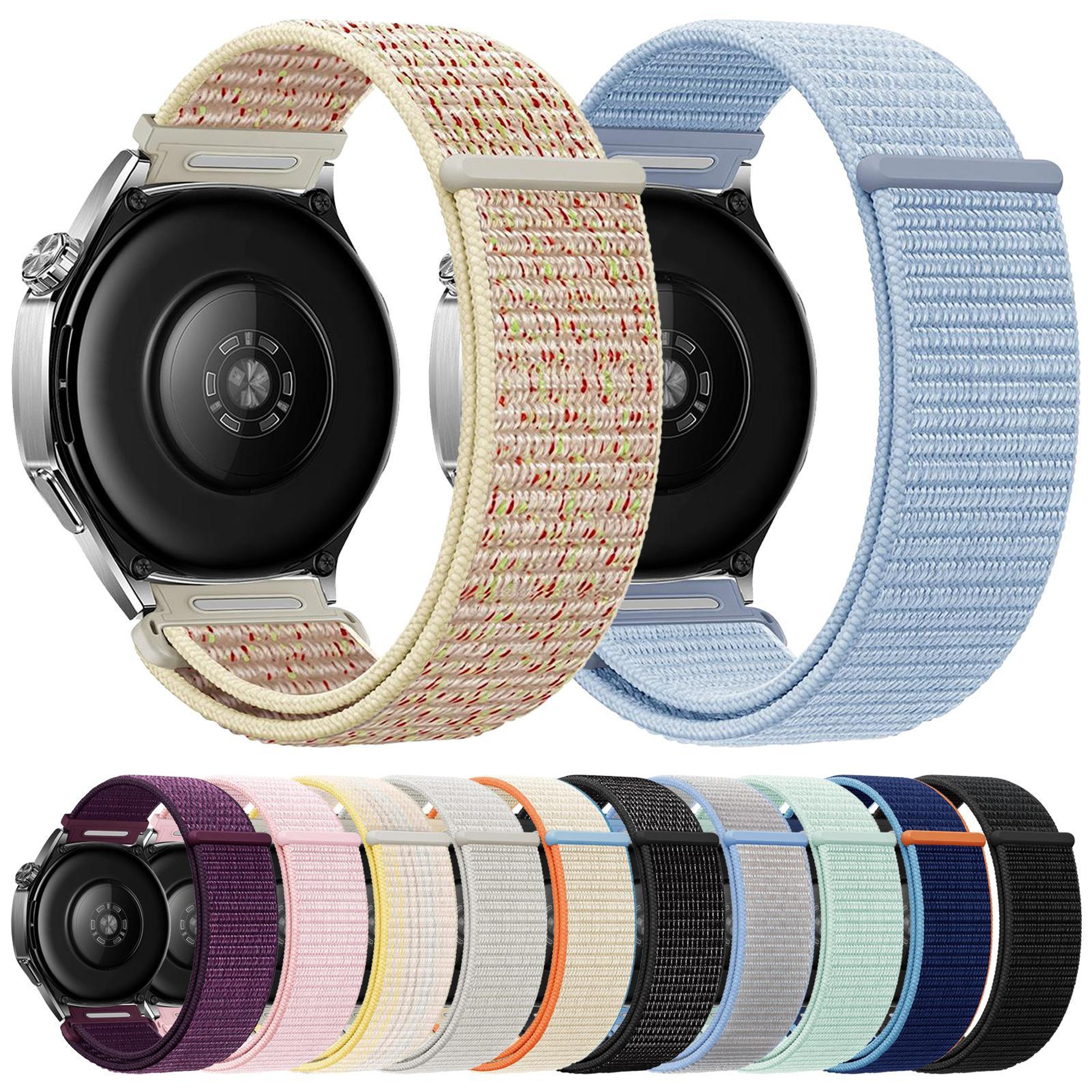 Quick Release Watch Band Breathable Nylon Watch Strap With Hook And Loop Fastener 1