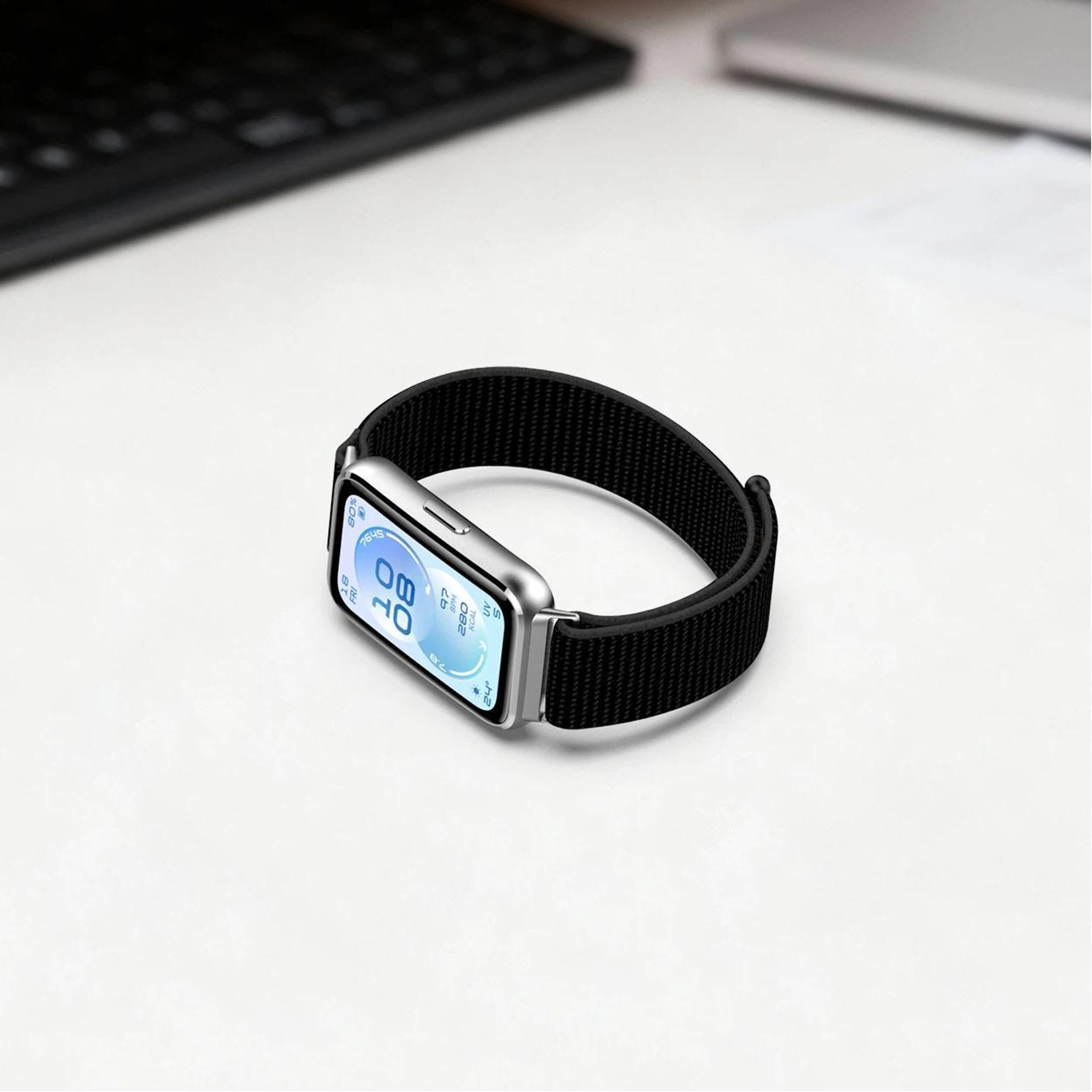Huawei Band 11 Watch Band Breathable Nylon Hook and Loop Replacement Strap for Huawei Band 11 Pro – view 11
