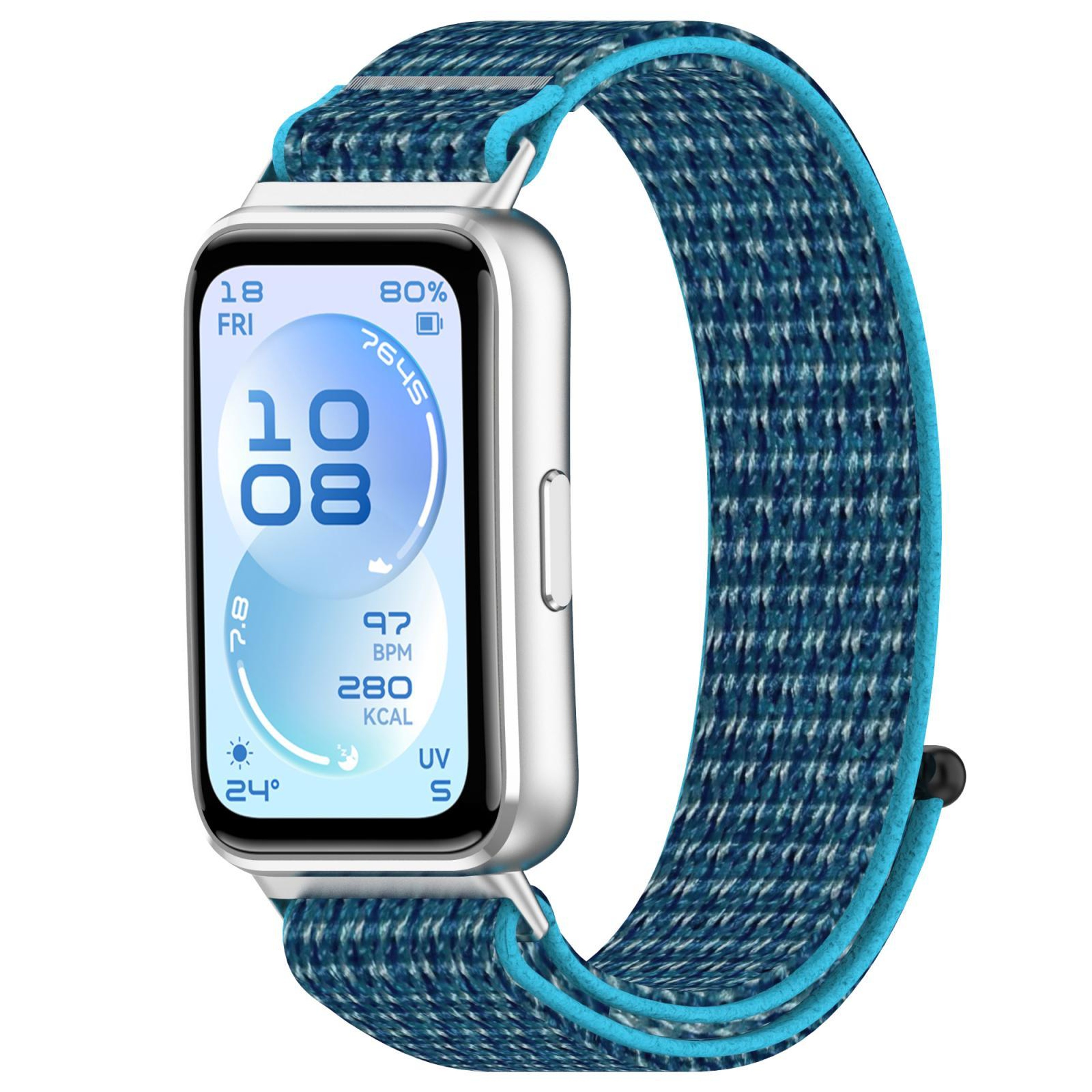Huawei Band 11 Watch Band Breathable Nylon Hook and Loop Replacement Strap for Huawei Band 11 Pro – view 16
