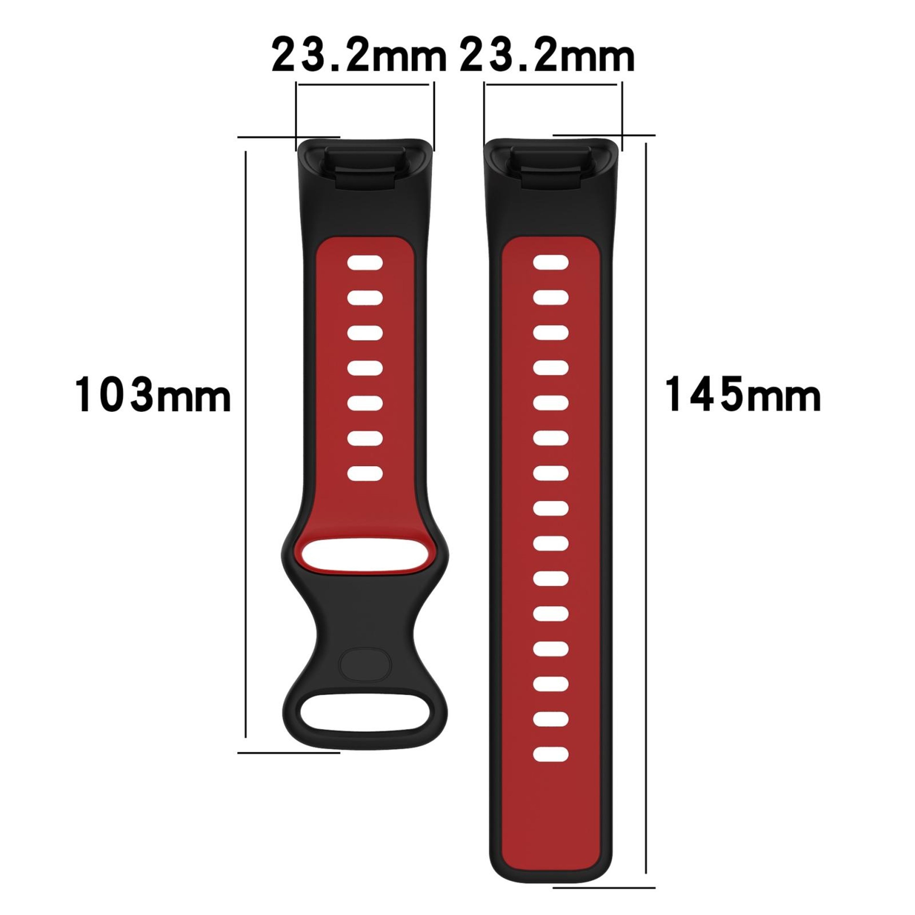 Fitbit Charge Band Two Color Silicone Replacement Watch Strap Sport Wristband 4