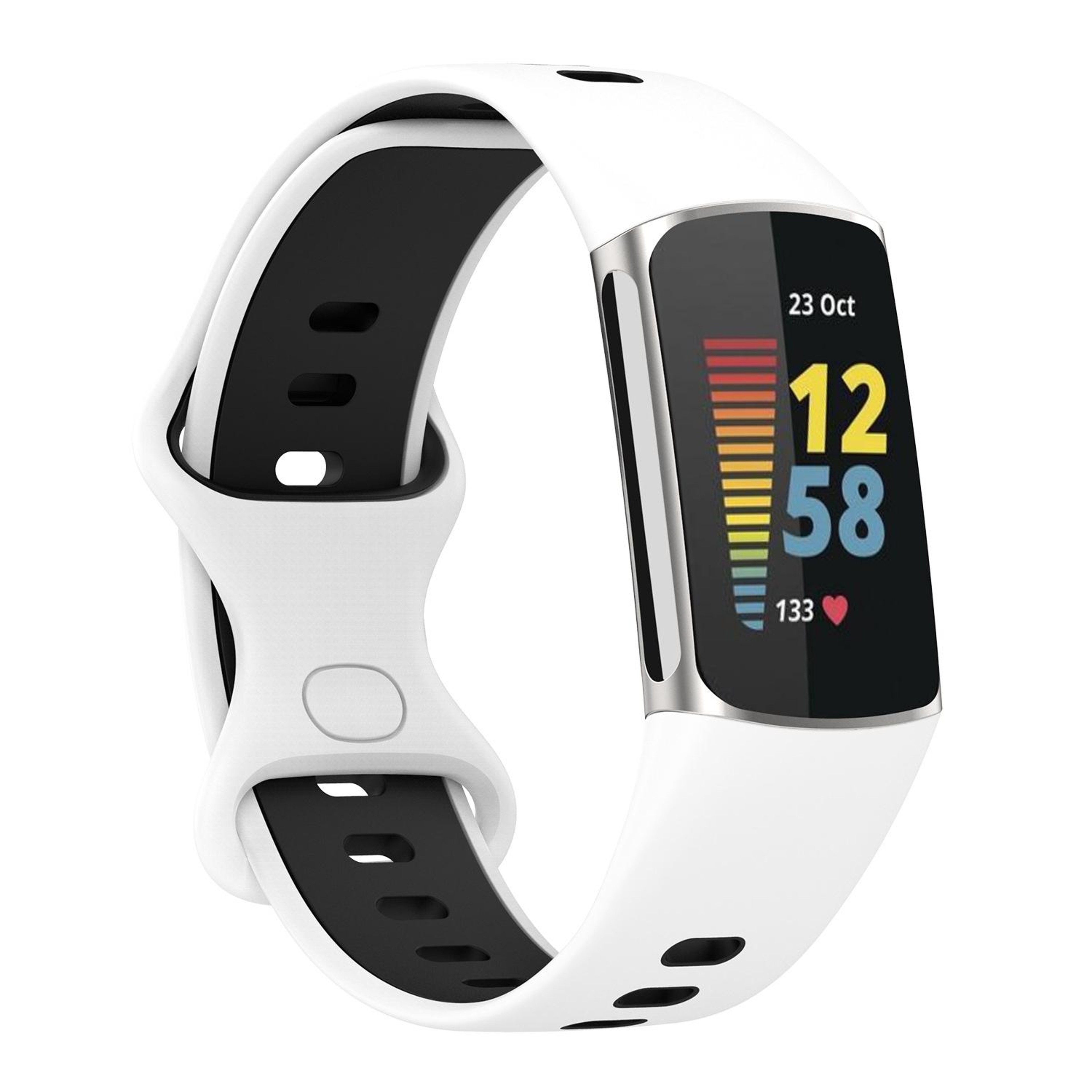 Fitbit Charge Band Two Color Silicone Replacement Watch Strap Sport Wristband 6