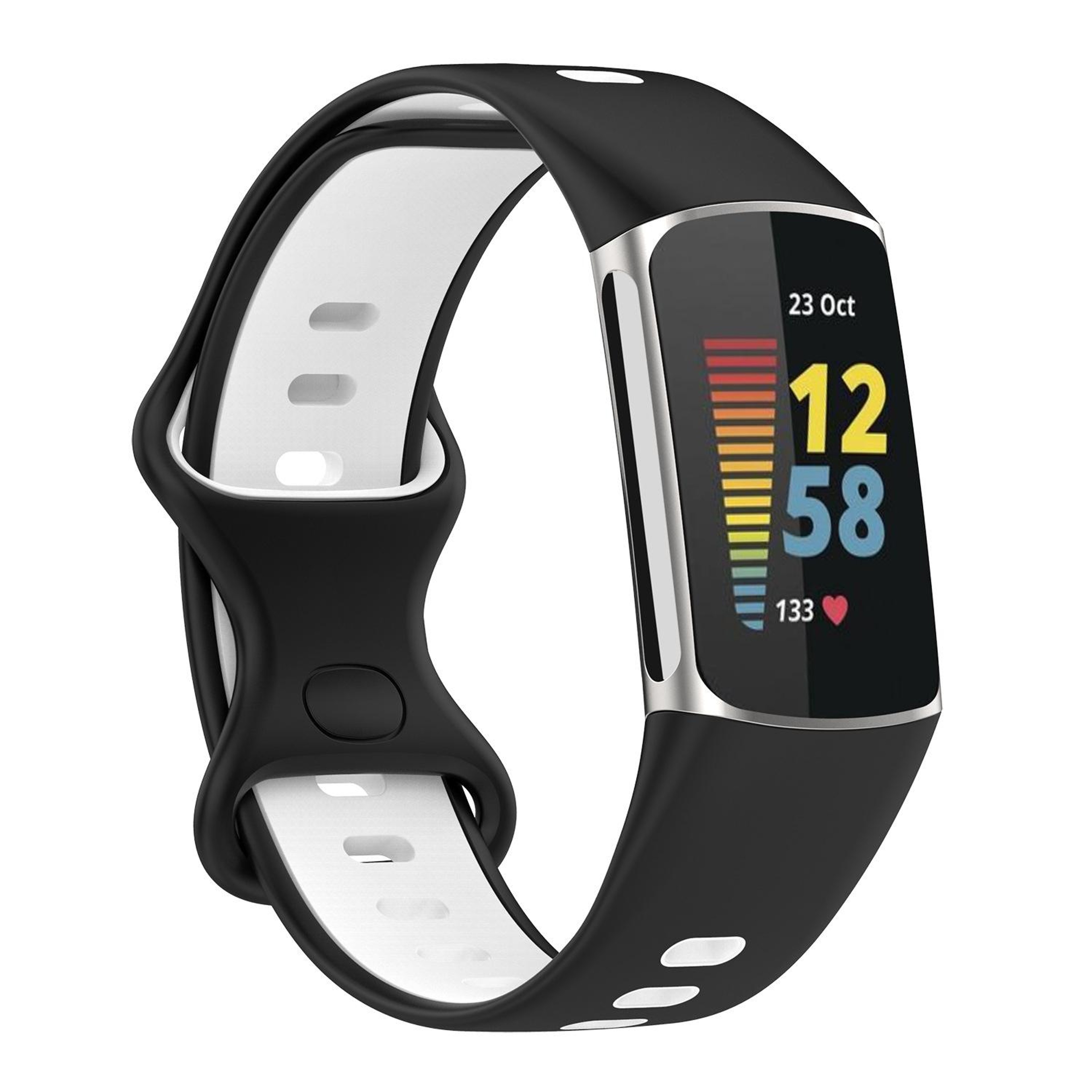 Fitbit Charge Band Two Color Silicone Replacement Watch Strap Sport Wristband 9