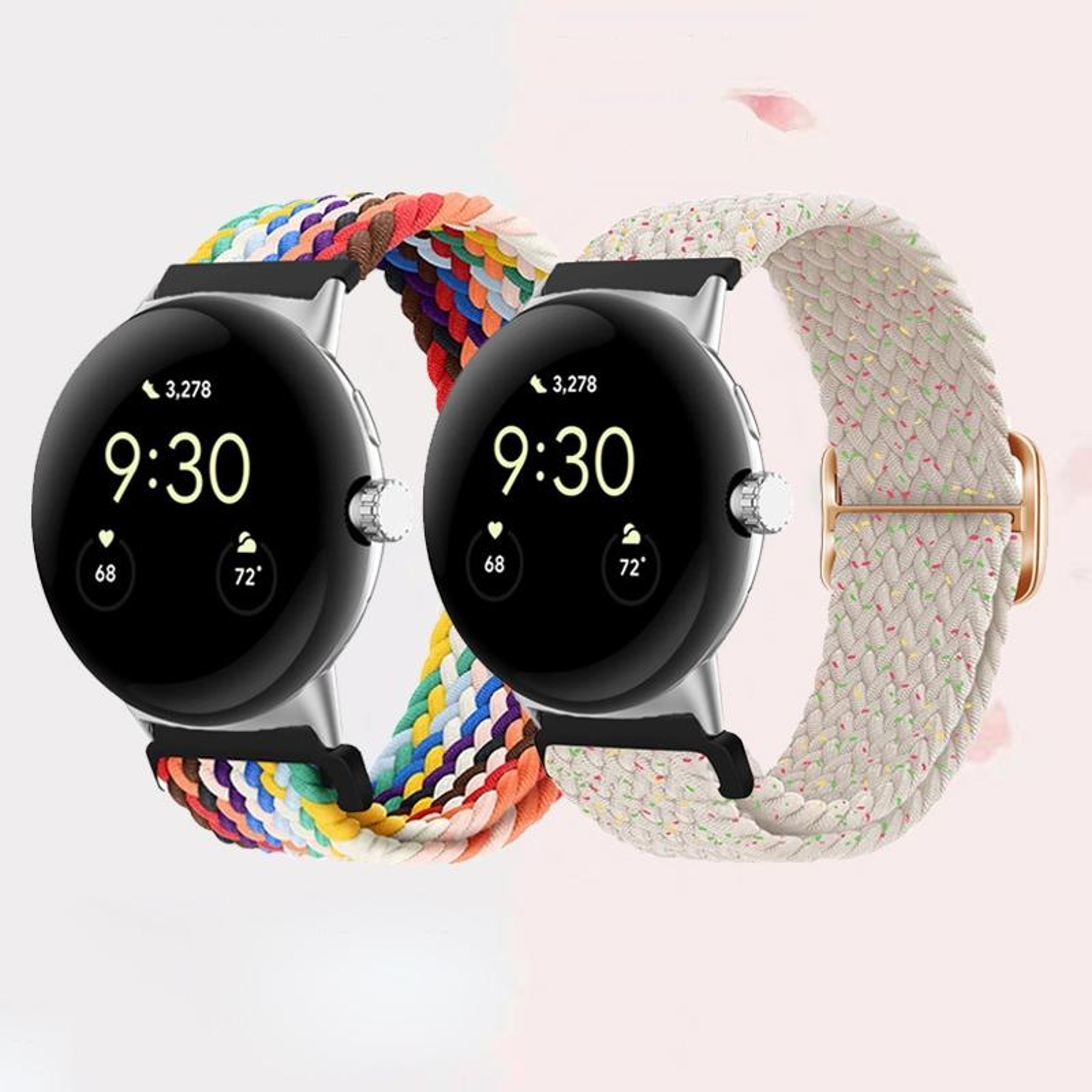 Google Pixel Watch Band 41mm Nylon Braided Replacement Strap For Pixel Watch 4
