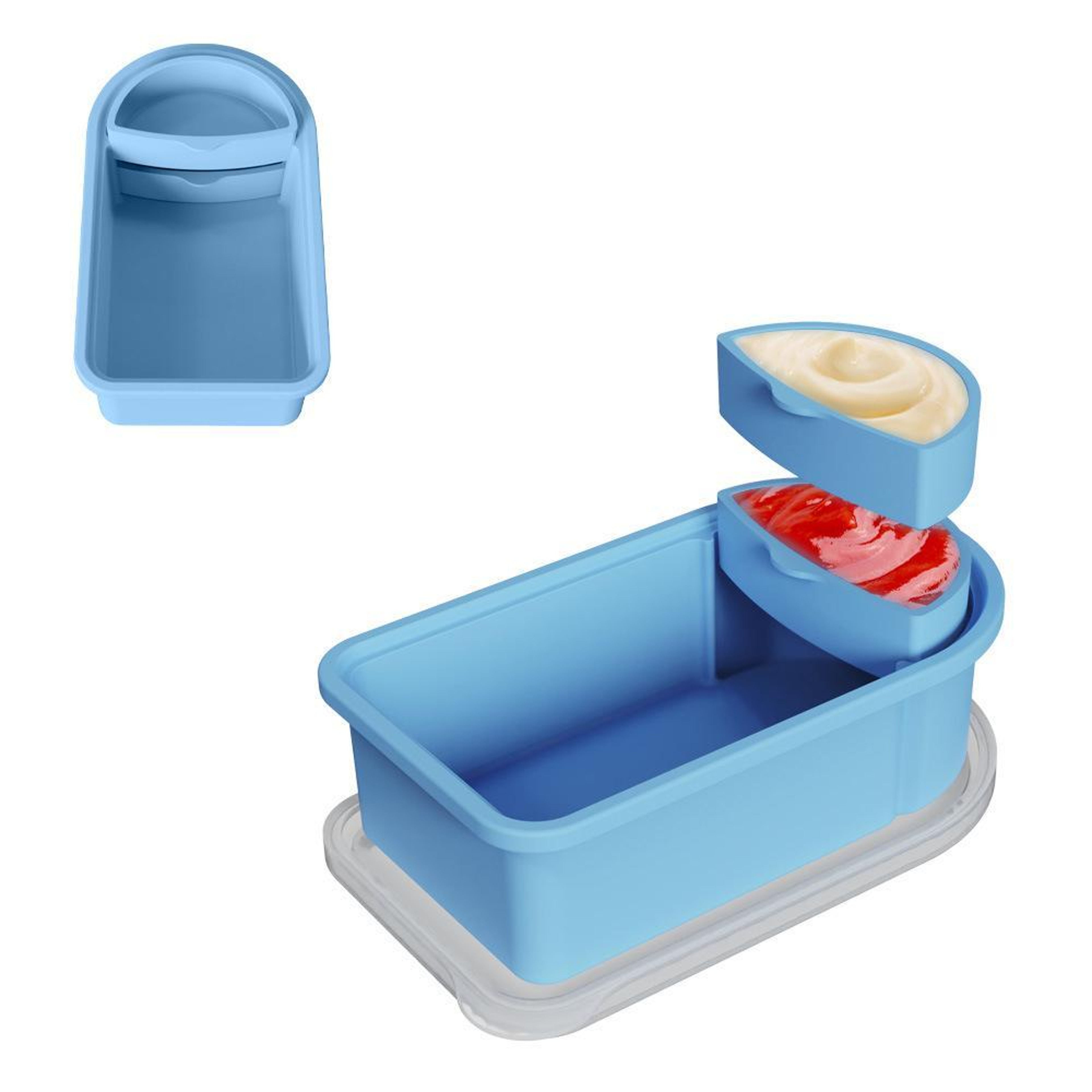 Silicone Snack Container With Sauce Compartment Reusable Food Storage For Travel Meal Prep And Lunc 7