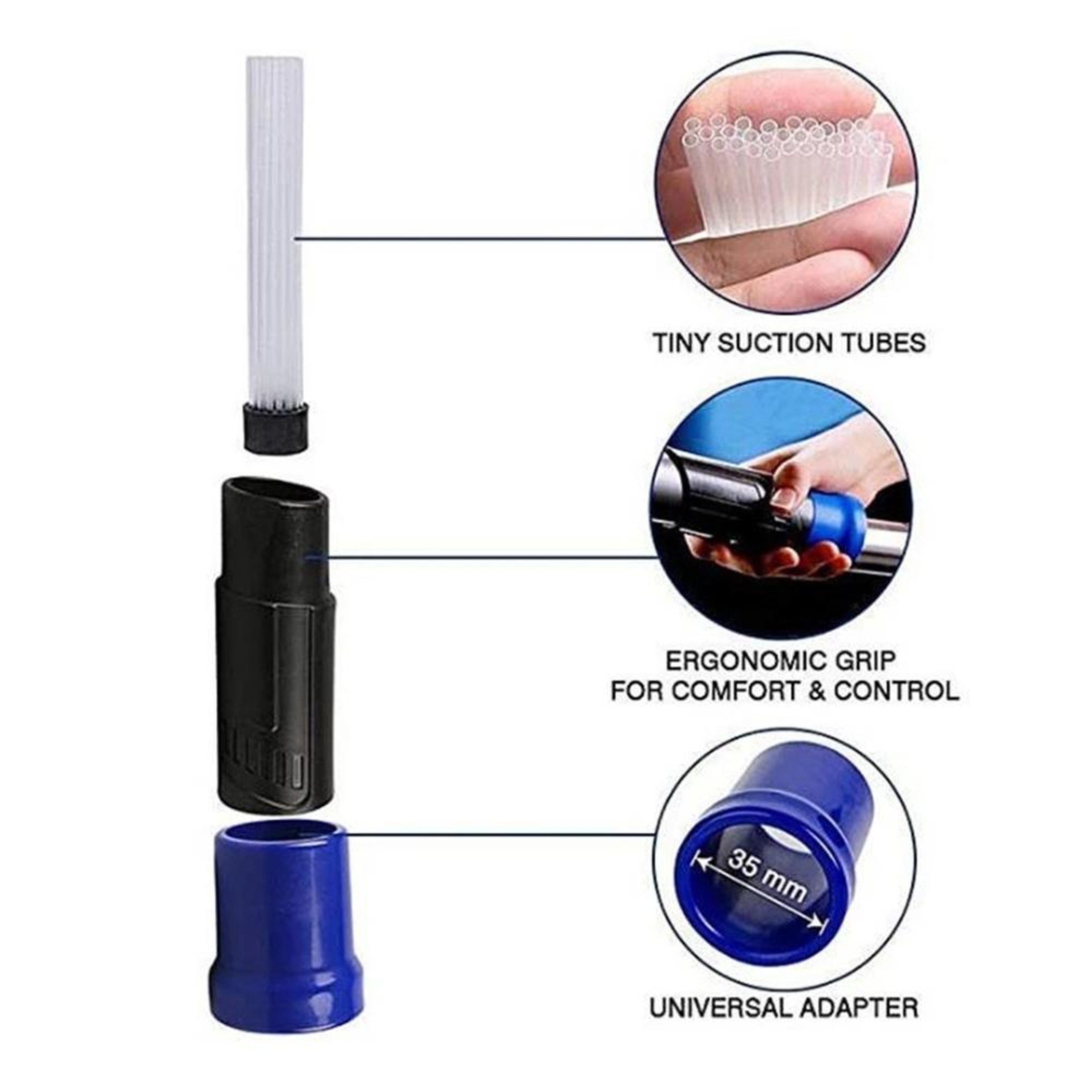 Dyson Vacuum Attachment Crevice Cleaning Tool Dust Remover Brush for Dyson V7 V8 V10 – view 2