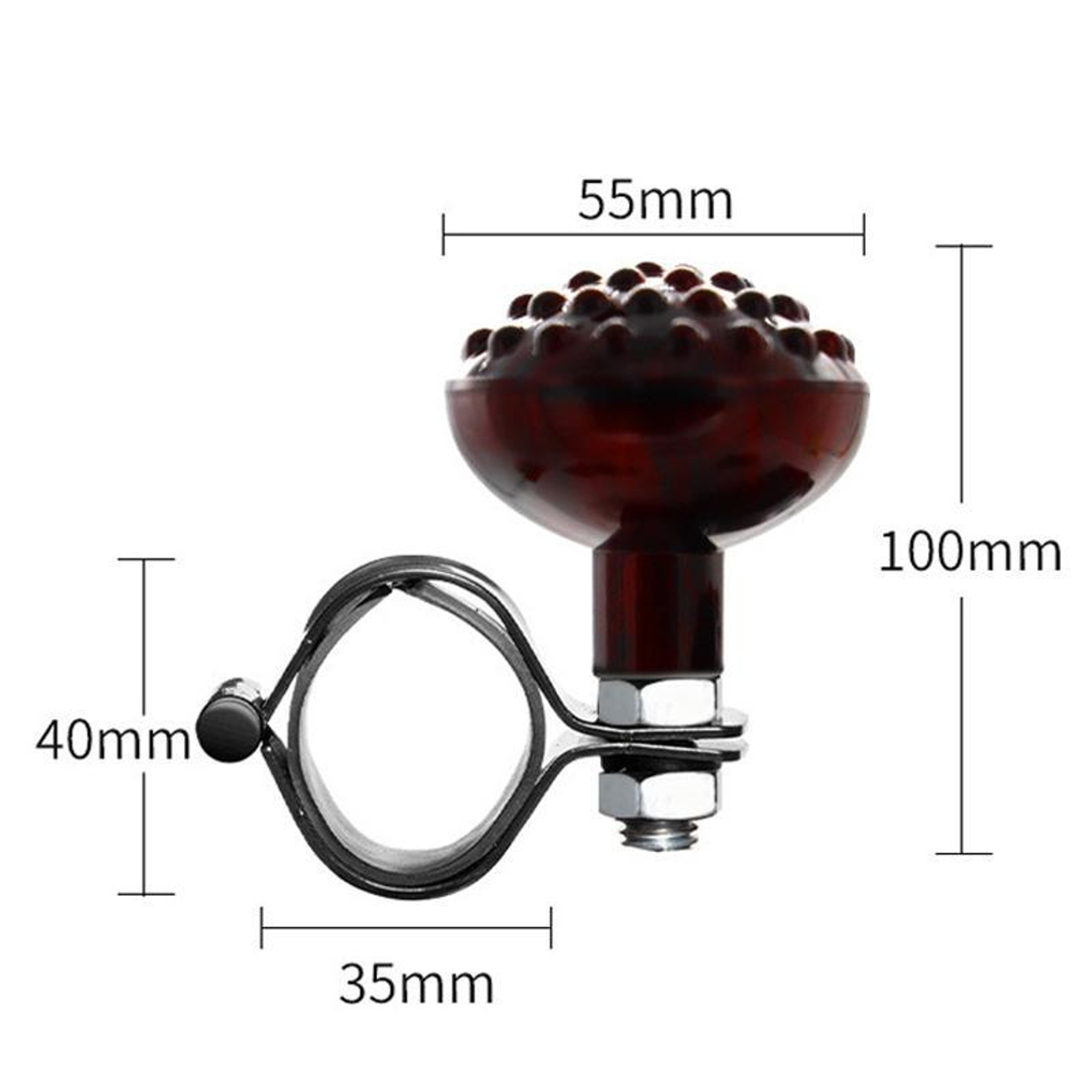 Universal Steering Wheel Spinner Knob With Massage Grip Car Steering Wheel Booster 2
