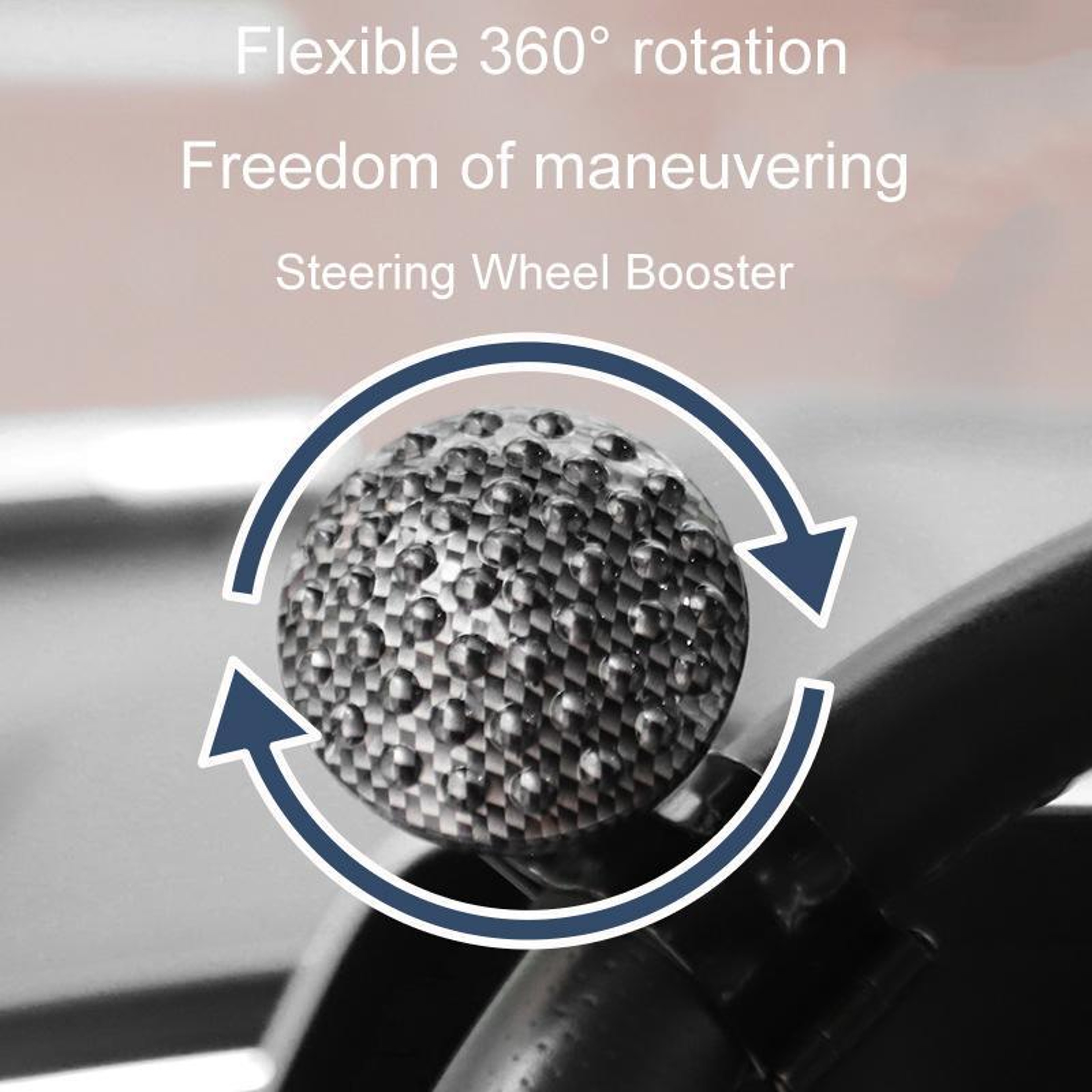 Universal Steering Wheel Spinner Knob With Massage Grip Car Steering Wheel Booster 5