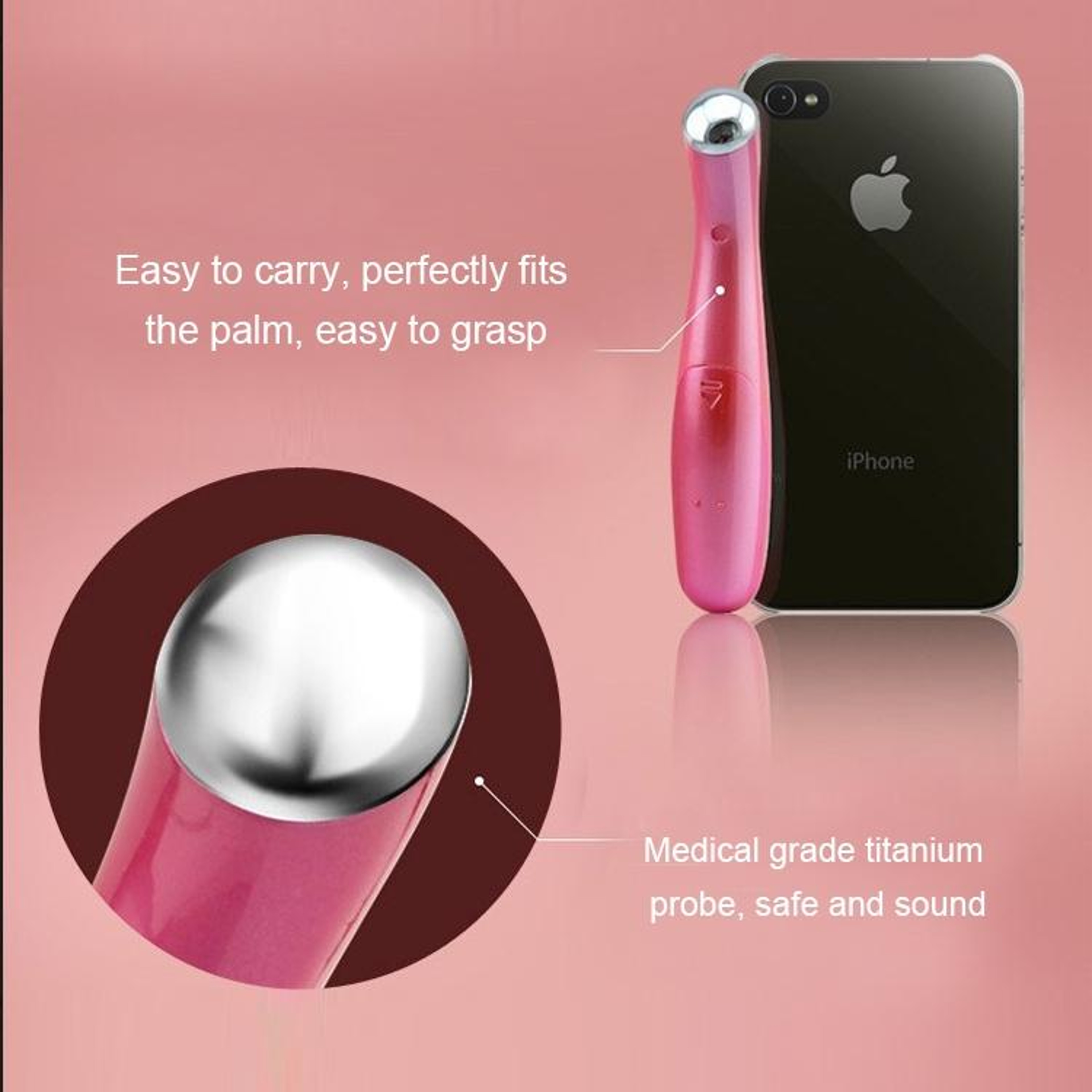Ion Vibration Eye Massager Pen Eye Wrinkle Remover Eye Cream Applicator 5