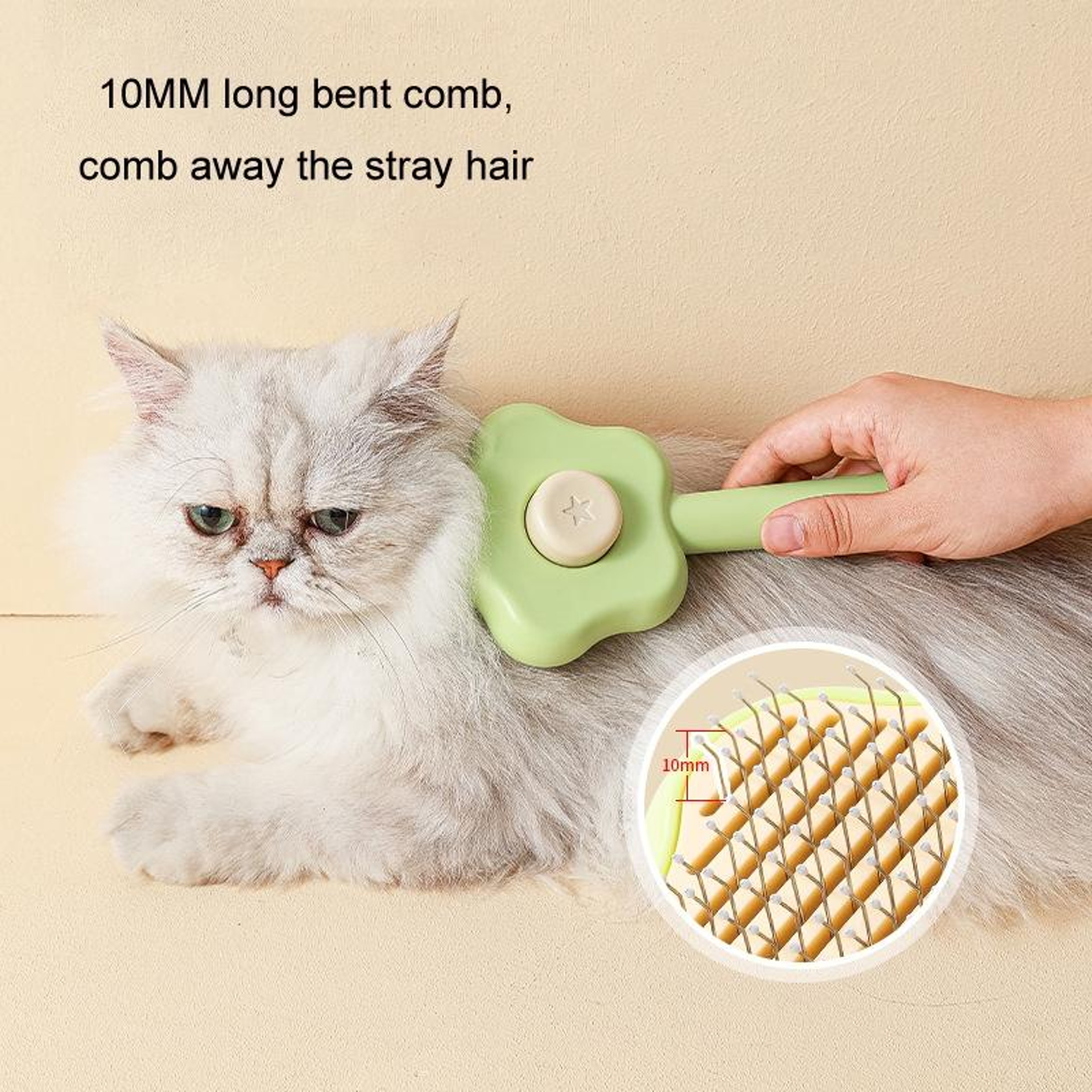 Pet Grooming Deshedding Comb Fine Tooth Pet Grooming Comb for Dogs and Cats – view 9