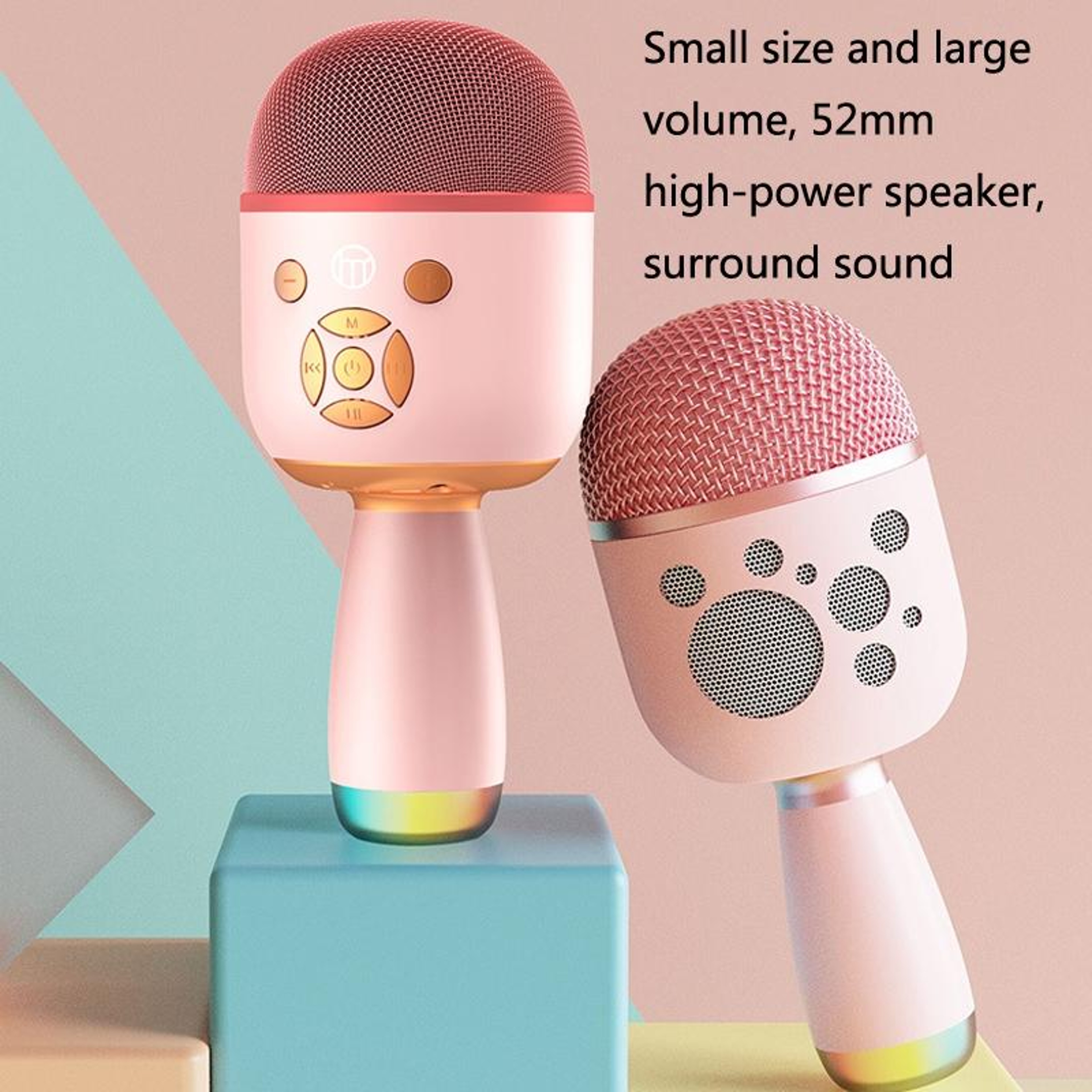 Bluetooth Karaoke Microphone With LED Light and Speaker – view 5