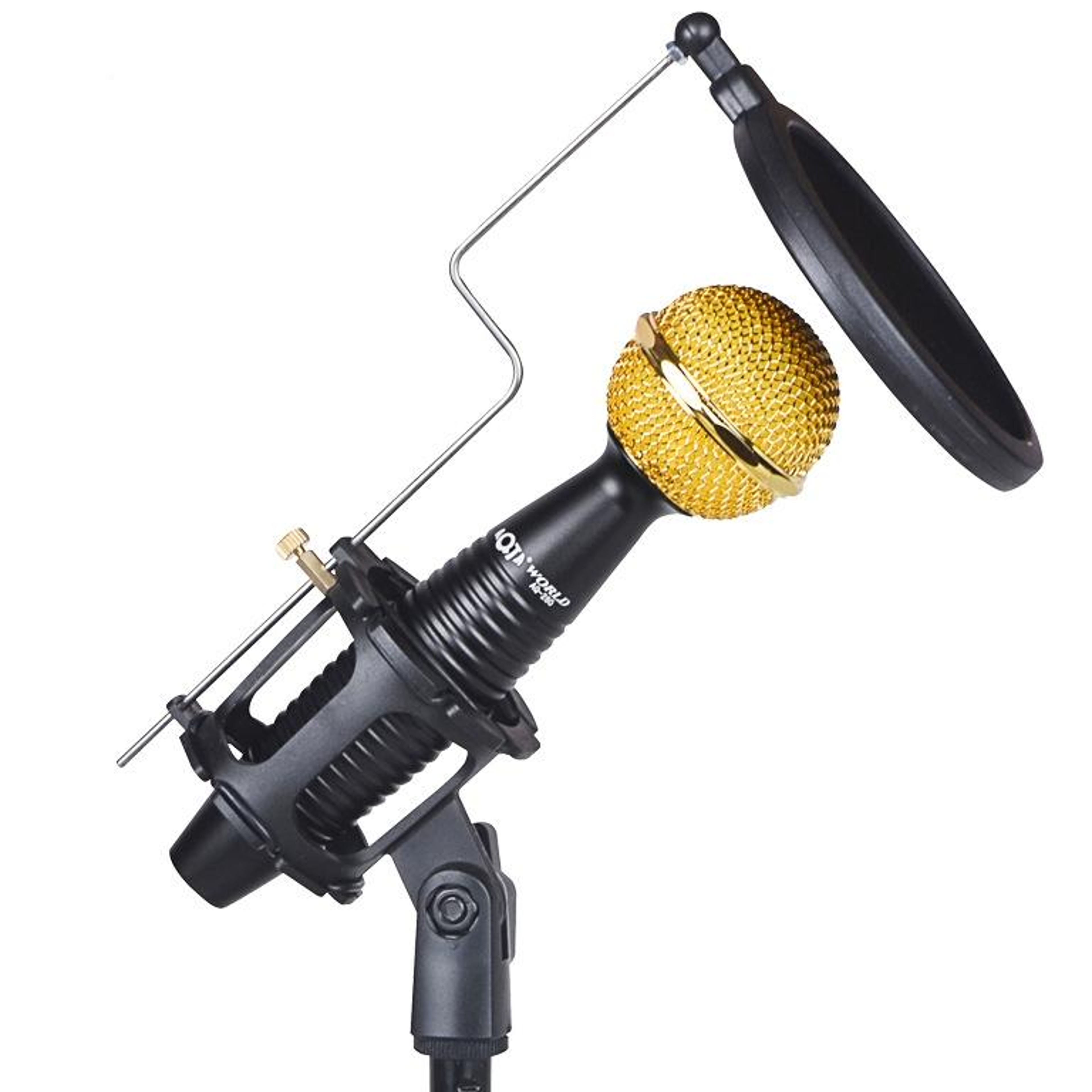 Professional Condenser Microphone with Noise Reduction Shock Mount for Recording and Live Streaming – view 3