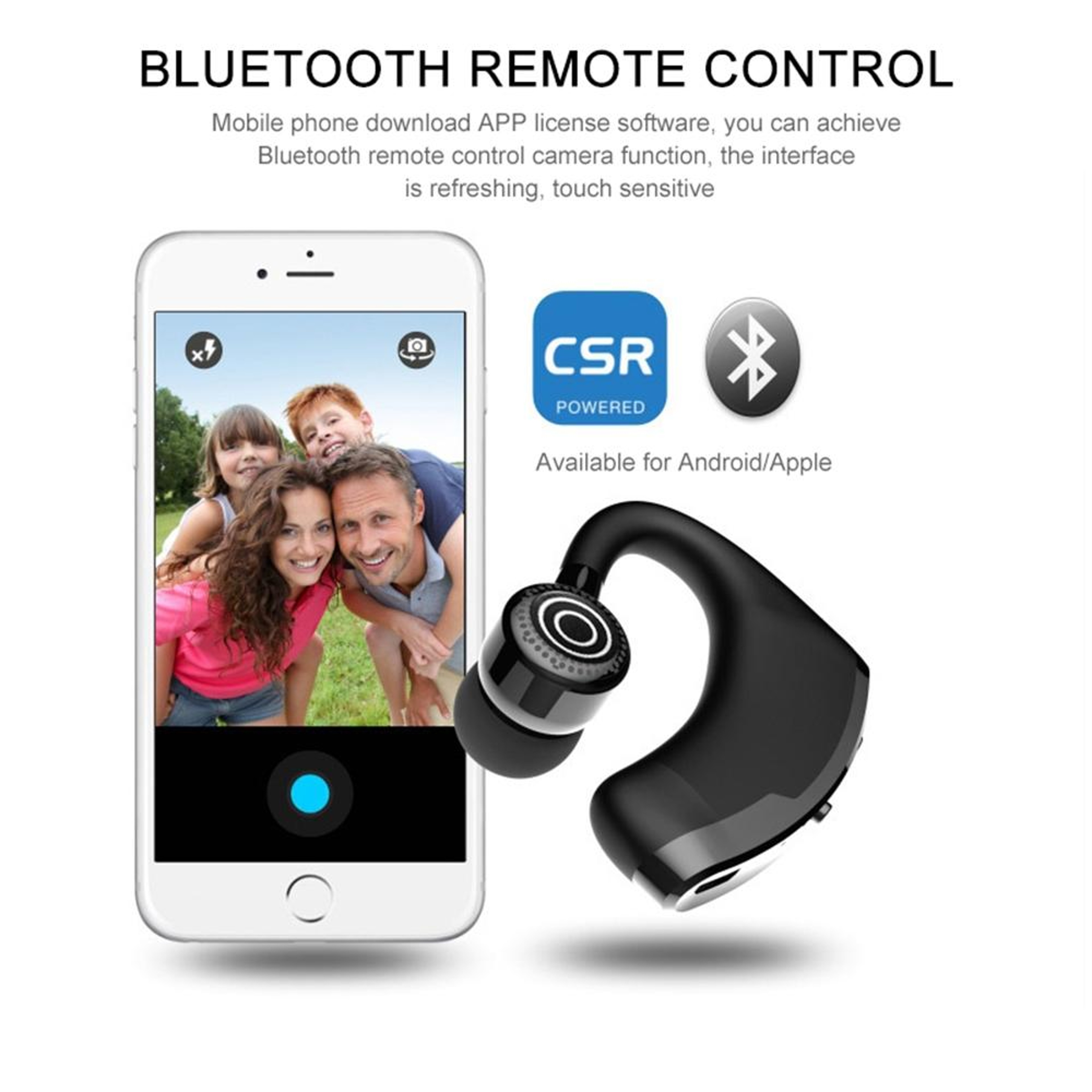 Bluetooth Headset Wireless Handsfree Headset with Mic for Driving Business and Sports – view 11