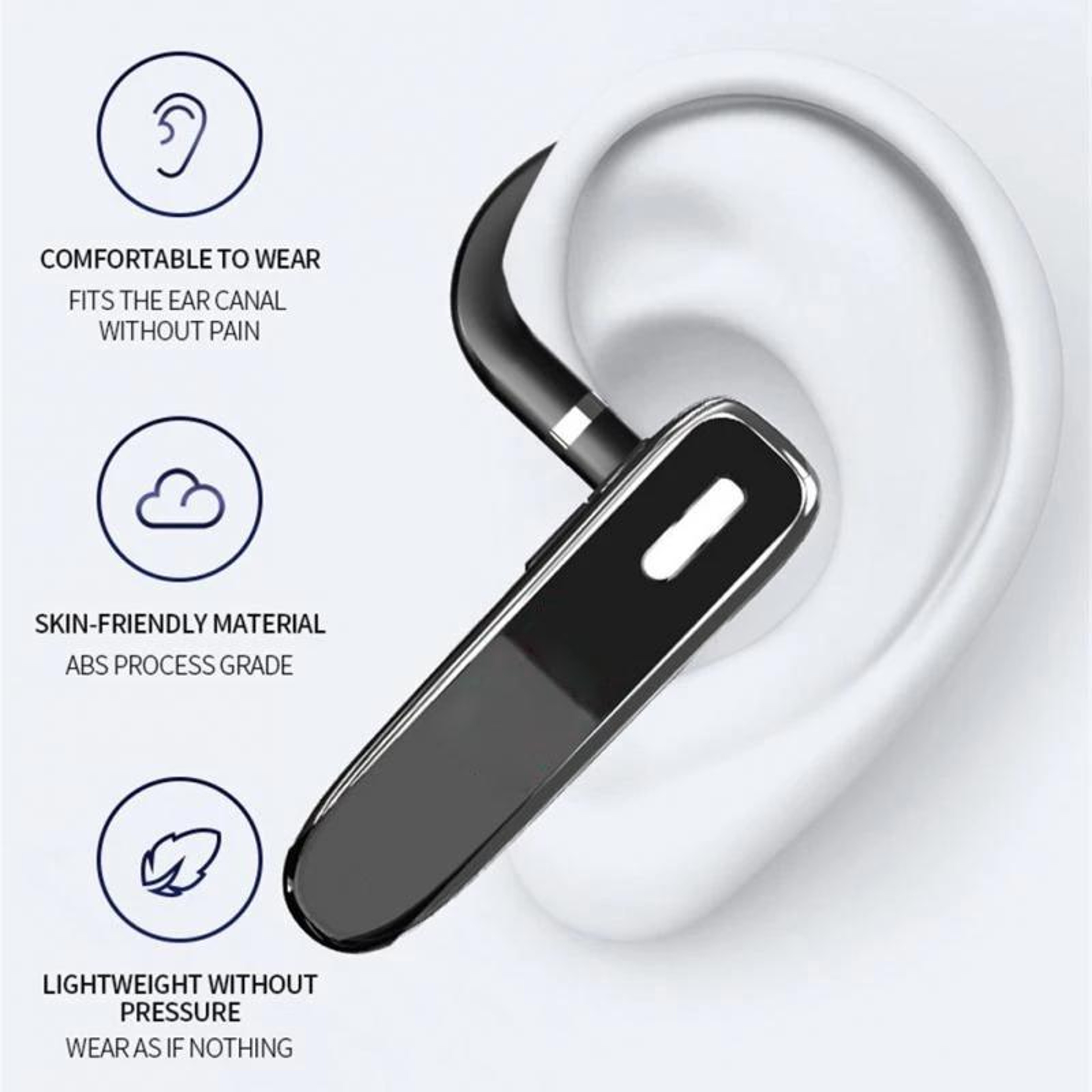Bluetooth Ear Hook Headset Wireless Business Bluetooth Headset with Mic for Clear Calls – view 3