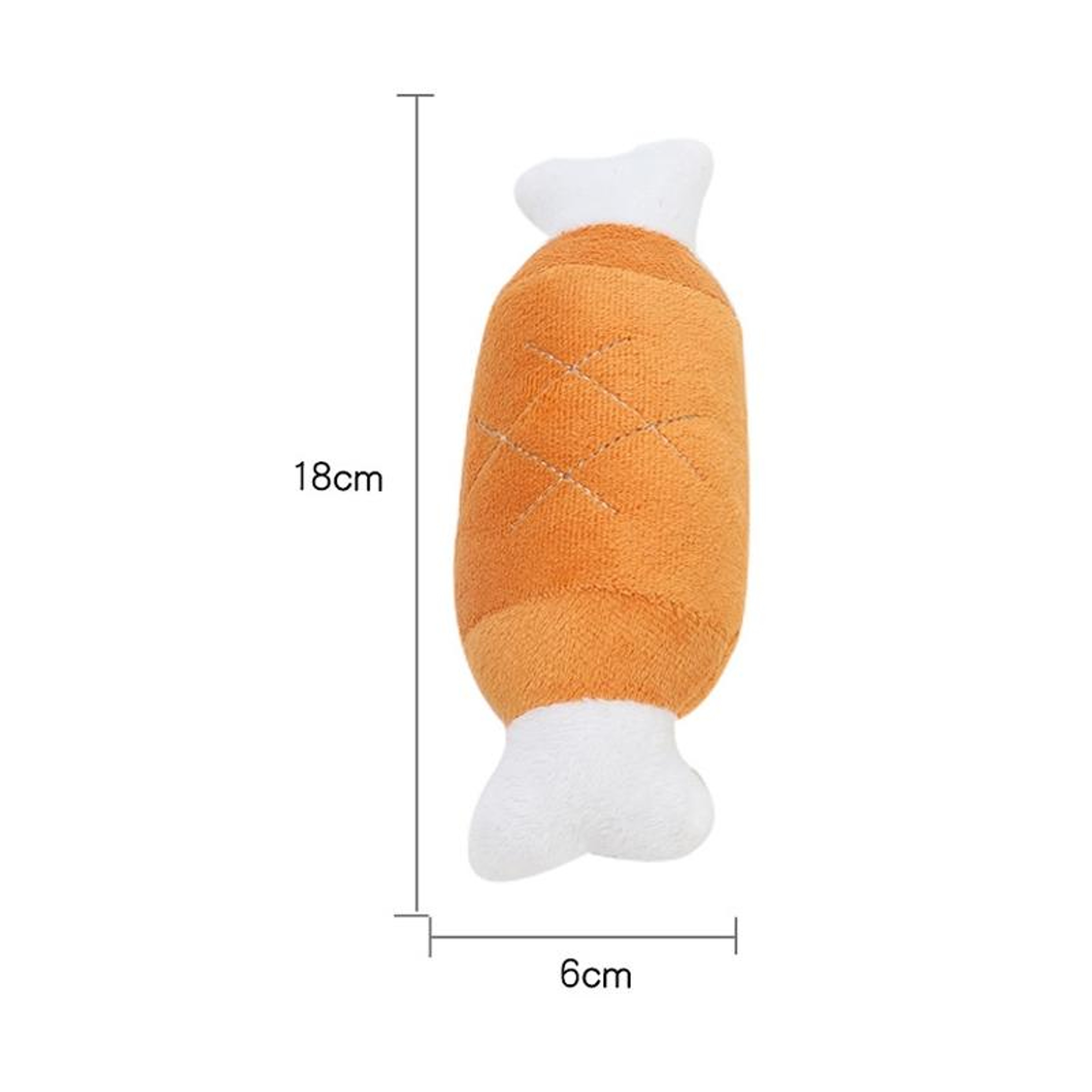 Squeaky Dog Toy Plush Chicken Drumstick Dog Chew Toy for Interactive Play – view 3
