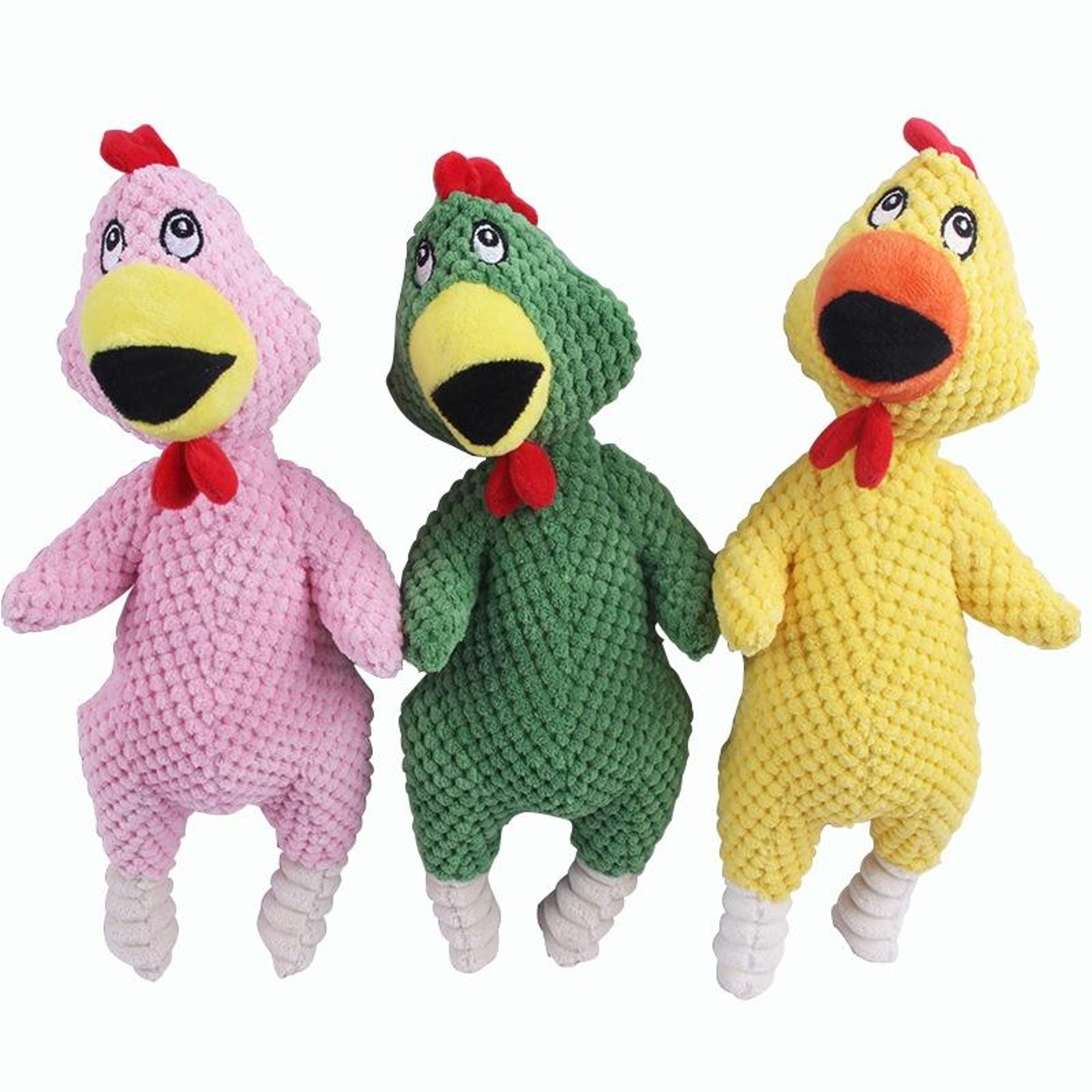 Funny Squeaky Dog Toy Plush Screaming Chicken Chew Toy for Teeth Cleaning and Interactive Play – view 2