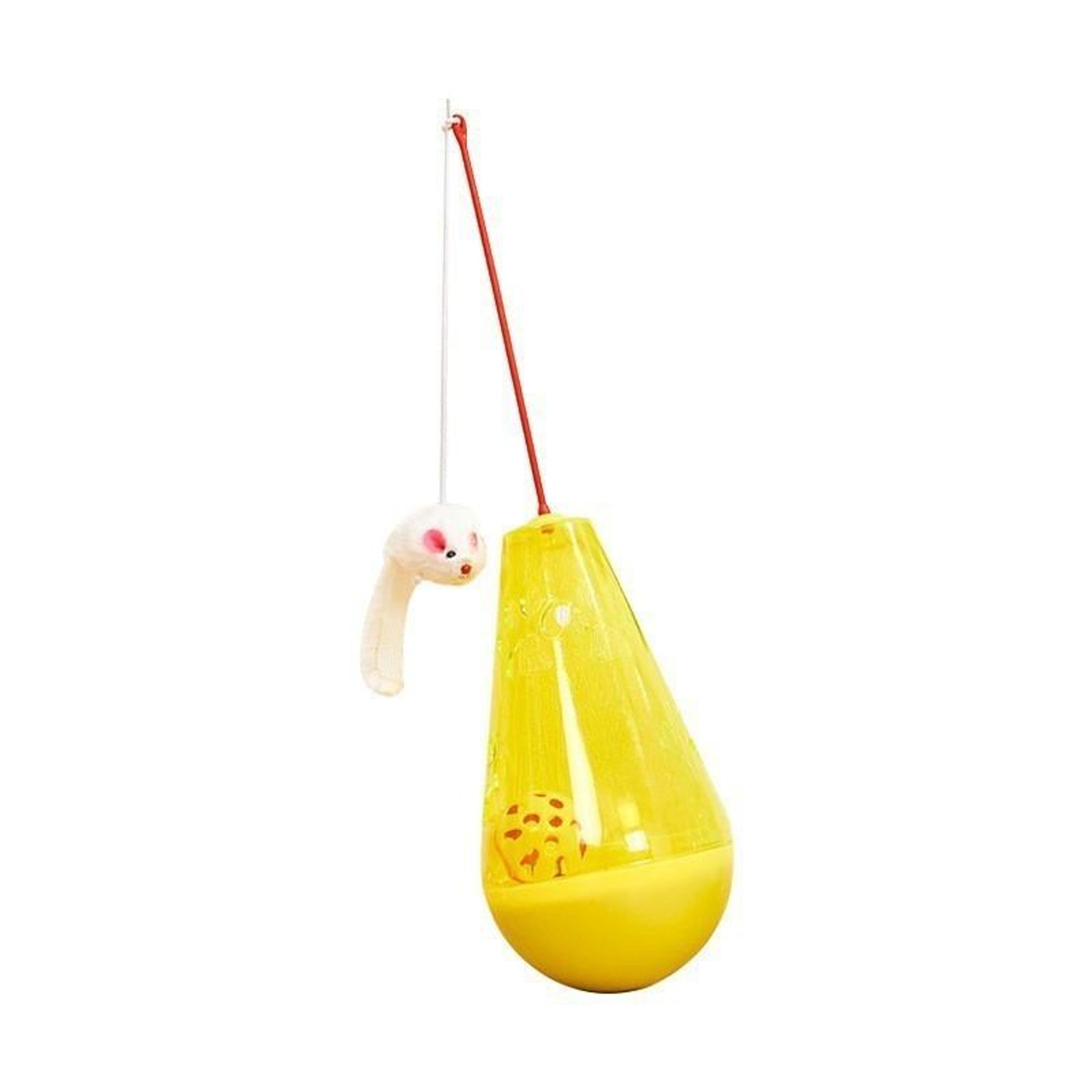 Interactive Cat Toy Treat Dispenser Tumbler Ball With Teaser Wand For Indoor Cats 0