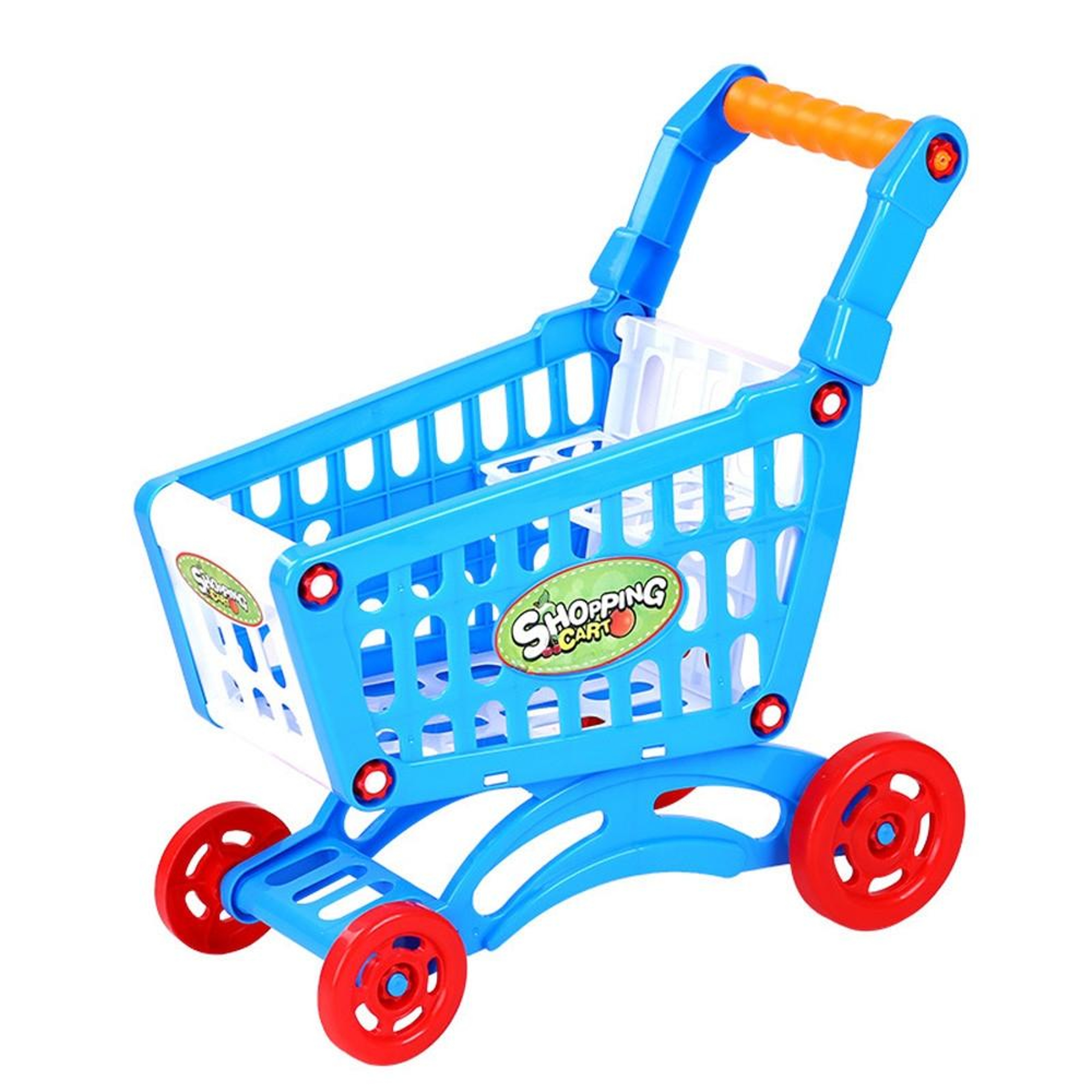 Kids Shopping Cart Toy Mini Pretend Play Shopping Cart For Toddlers Role Play Grocery Trolley 1