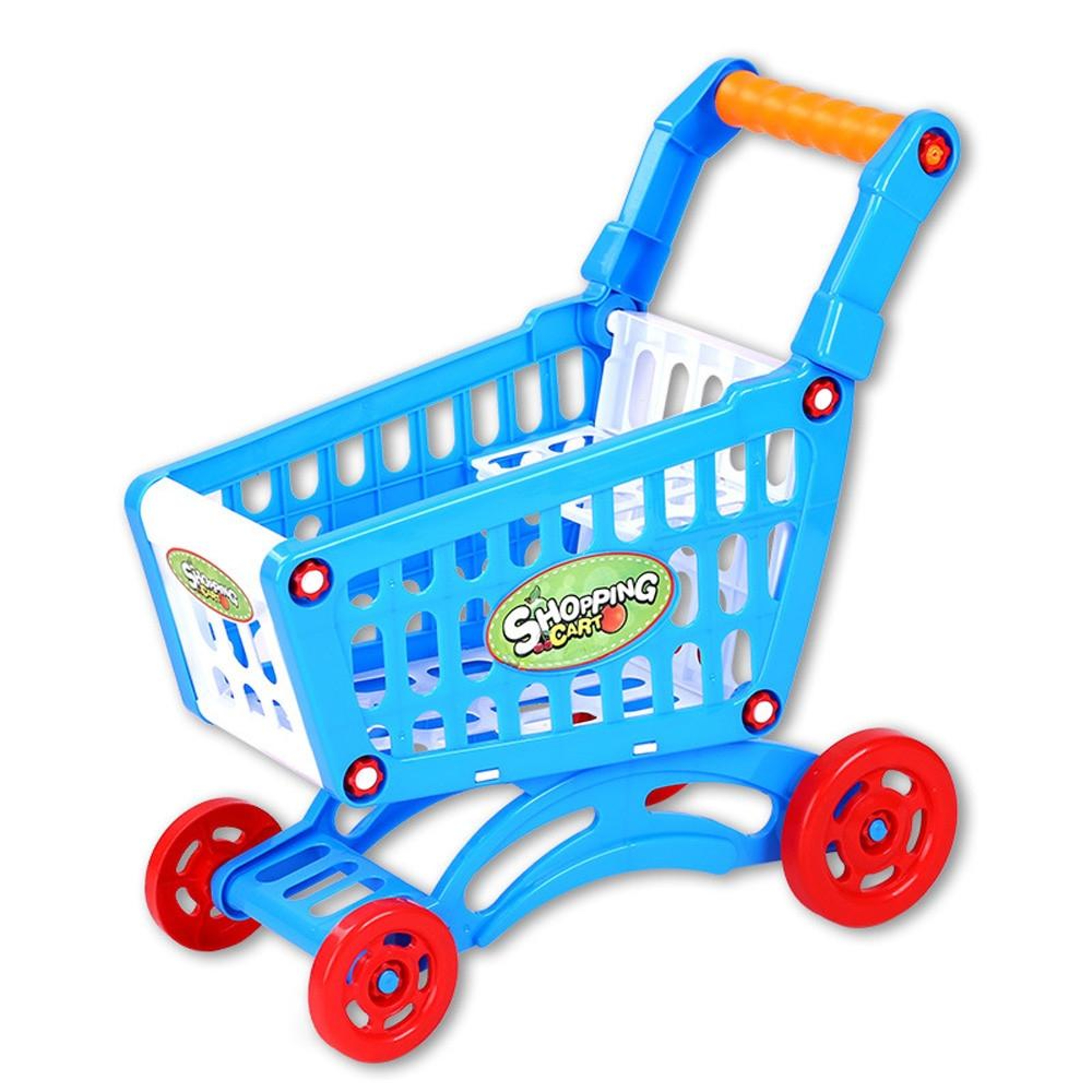 Kids Shopping Cart Toy Mini Pretend Play Shopping Cart For Toddlers Role Play Grocery Trolley 6