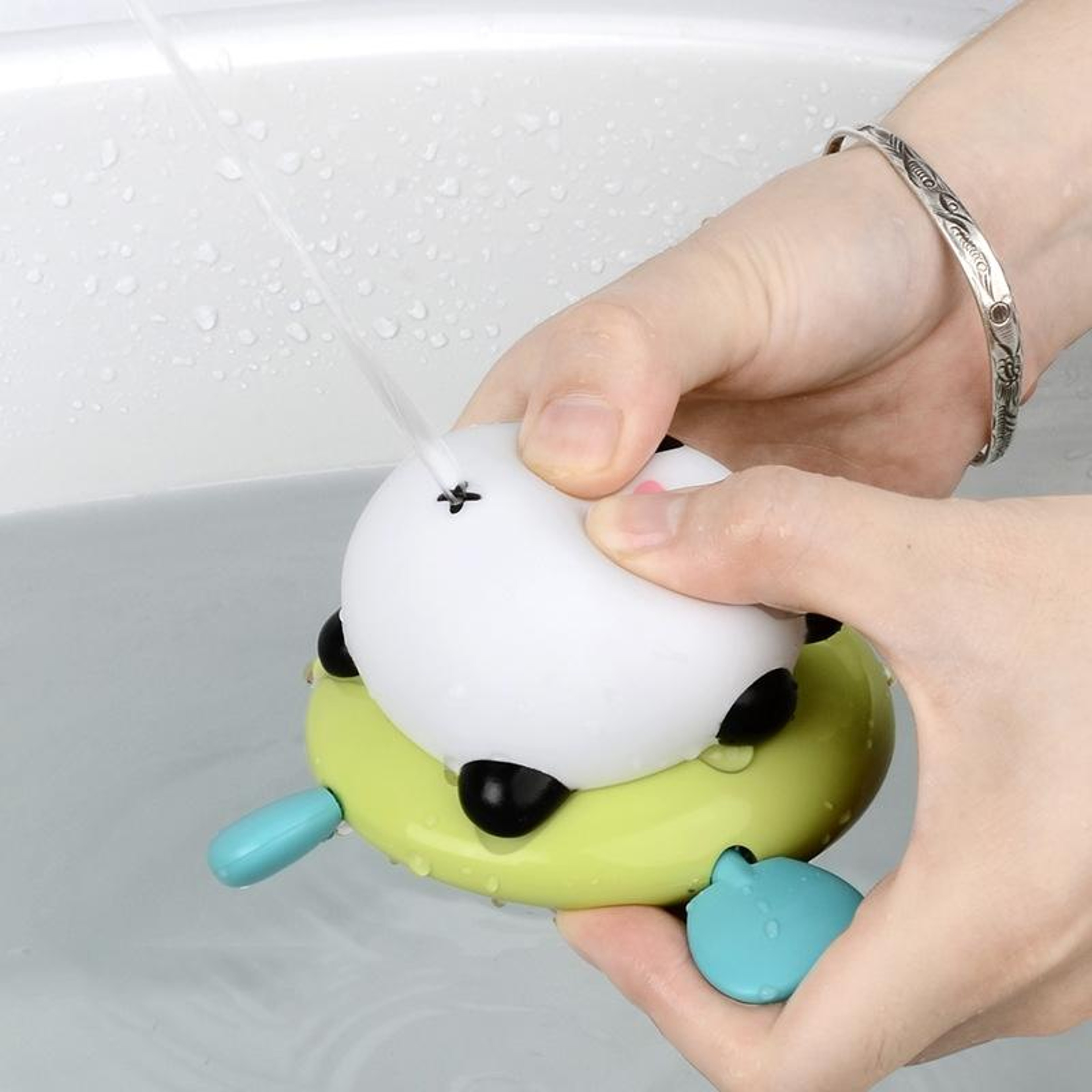 Panda Pull String Bath Toy for Toddlers Cute Water Toy Swimming Bath Companion – view 12