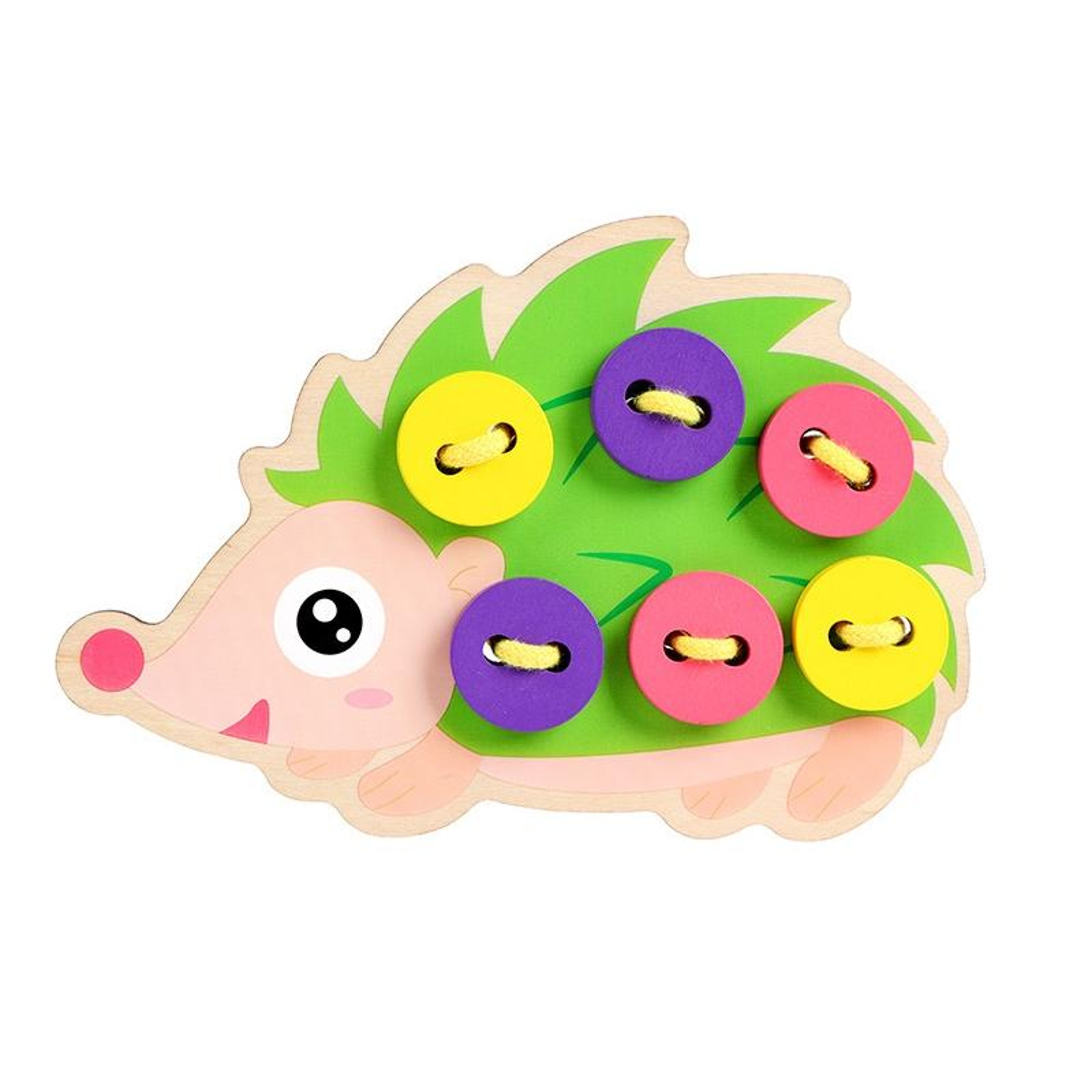 Hedgehog Fine Motor Skills Toy Montessori Threading Toy For Toddlers Educational Puzzle Set 6
