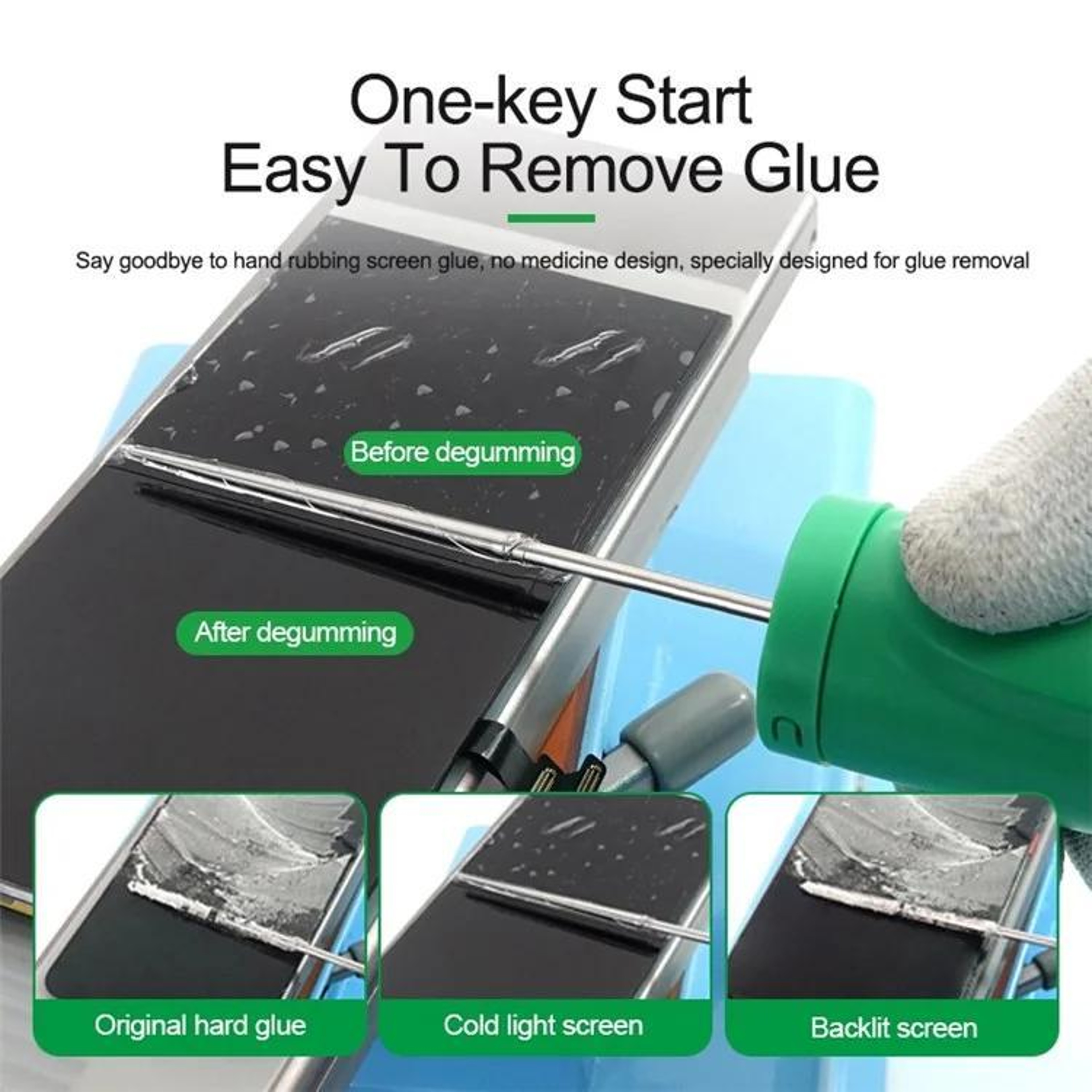 Smart OCA Glue Remover Machine For Mobile Phone Repair And Screen Adhesive Removal 7