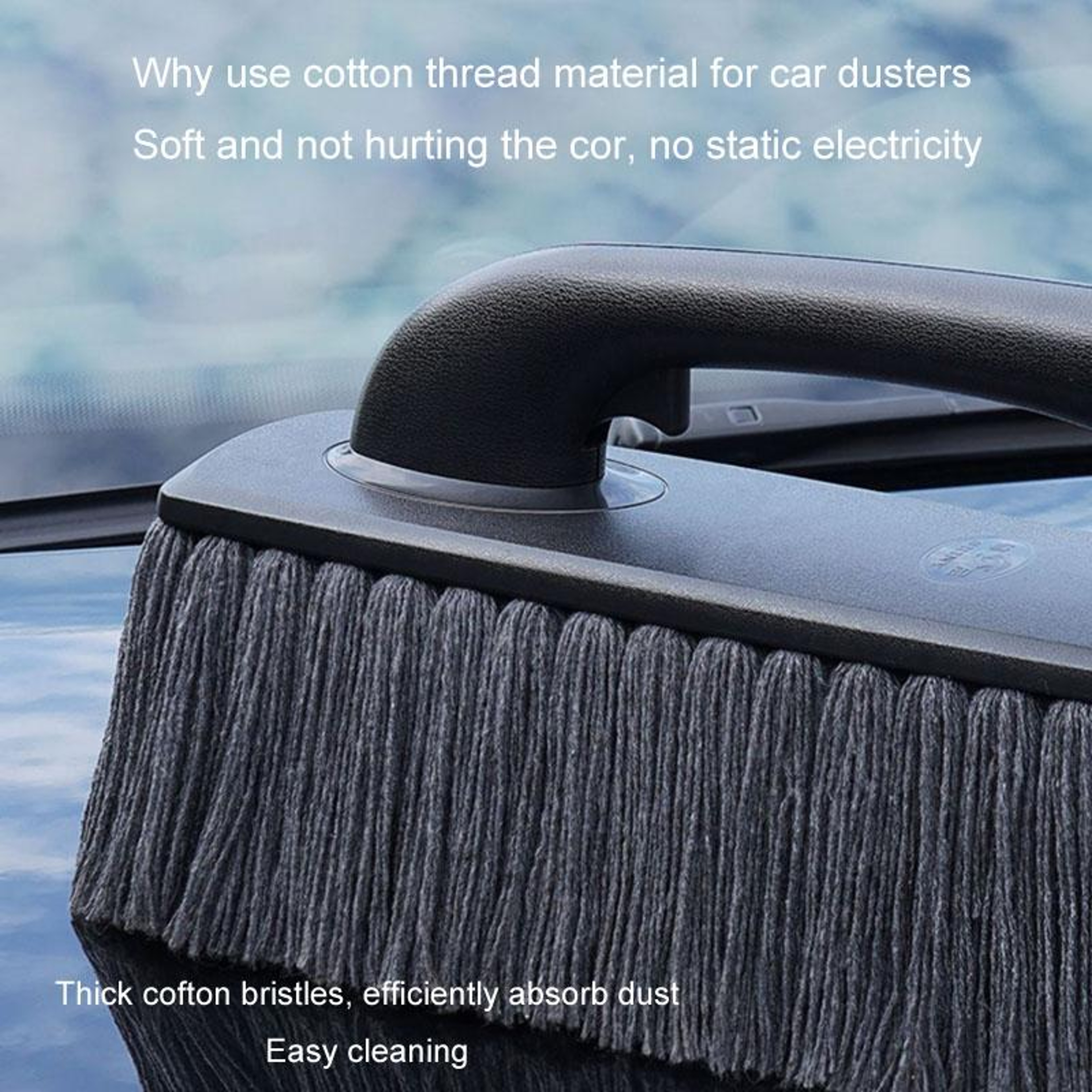 SHINY Car Duster Soft Car Cleaning Brush Microfiber Dust Mop For Dust Snow And Car Wash 5