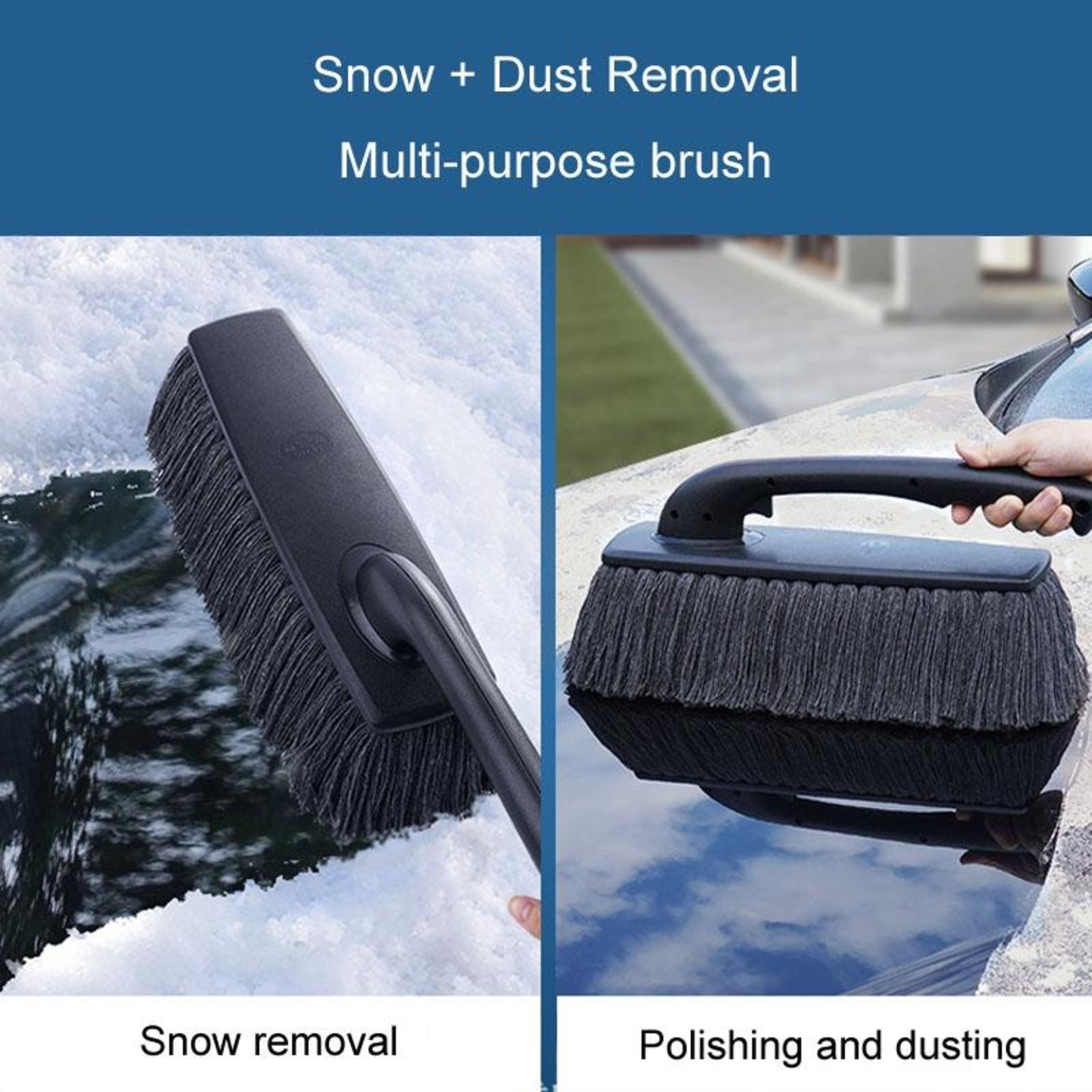 SHINY Car Duster Soft Car Cleaning Brush Microfiber Dust Mop For Dust Snow And Car Wash 1