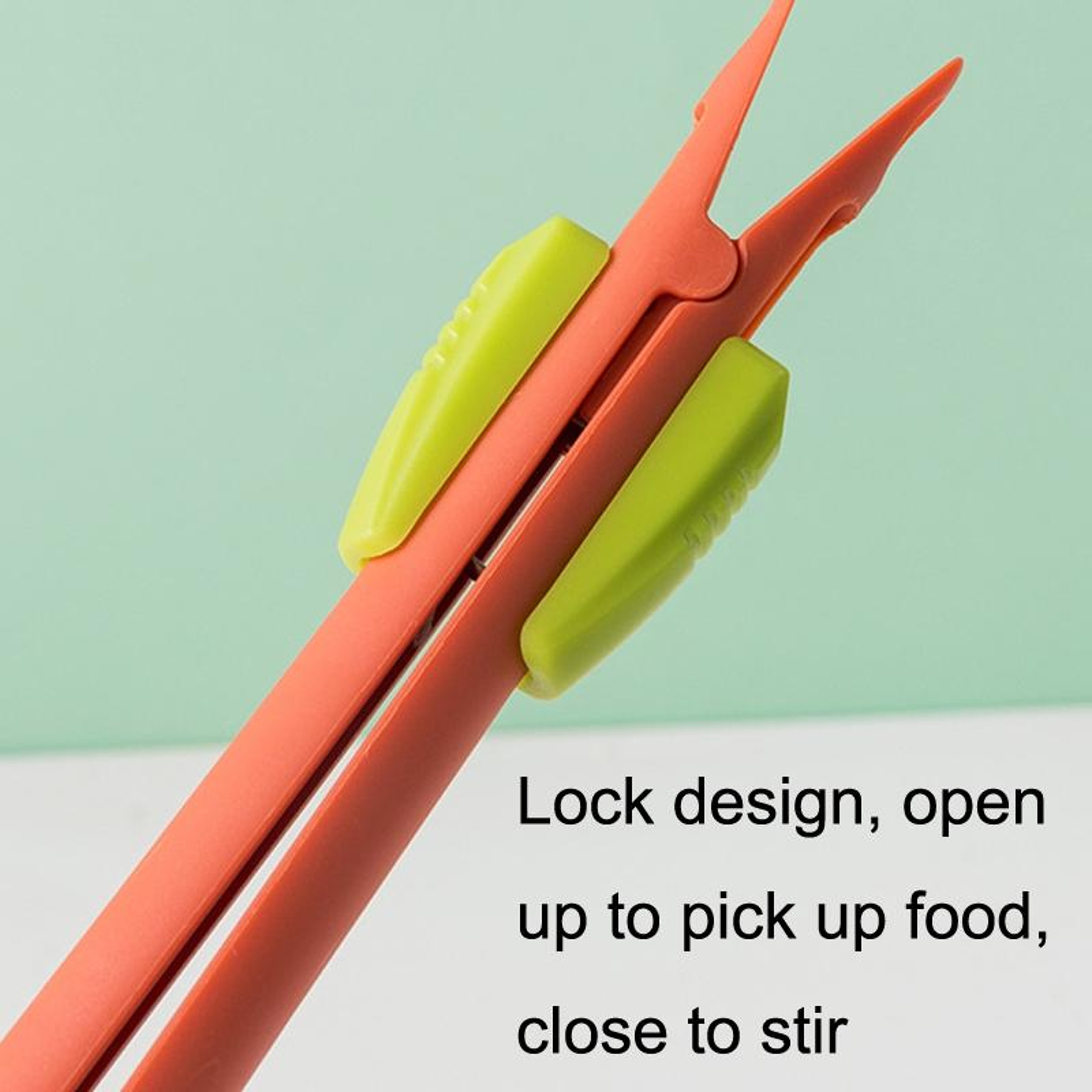 Manual Egg Whisk And Food Tongs Multi Purpose Nylon Kitchen Baking Tool 4