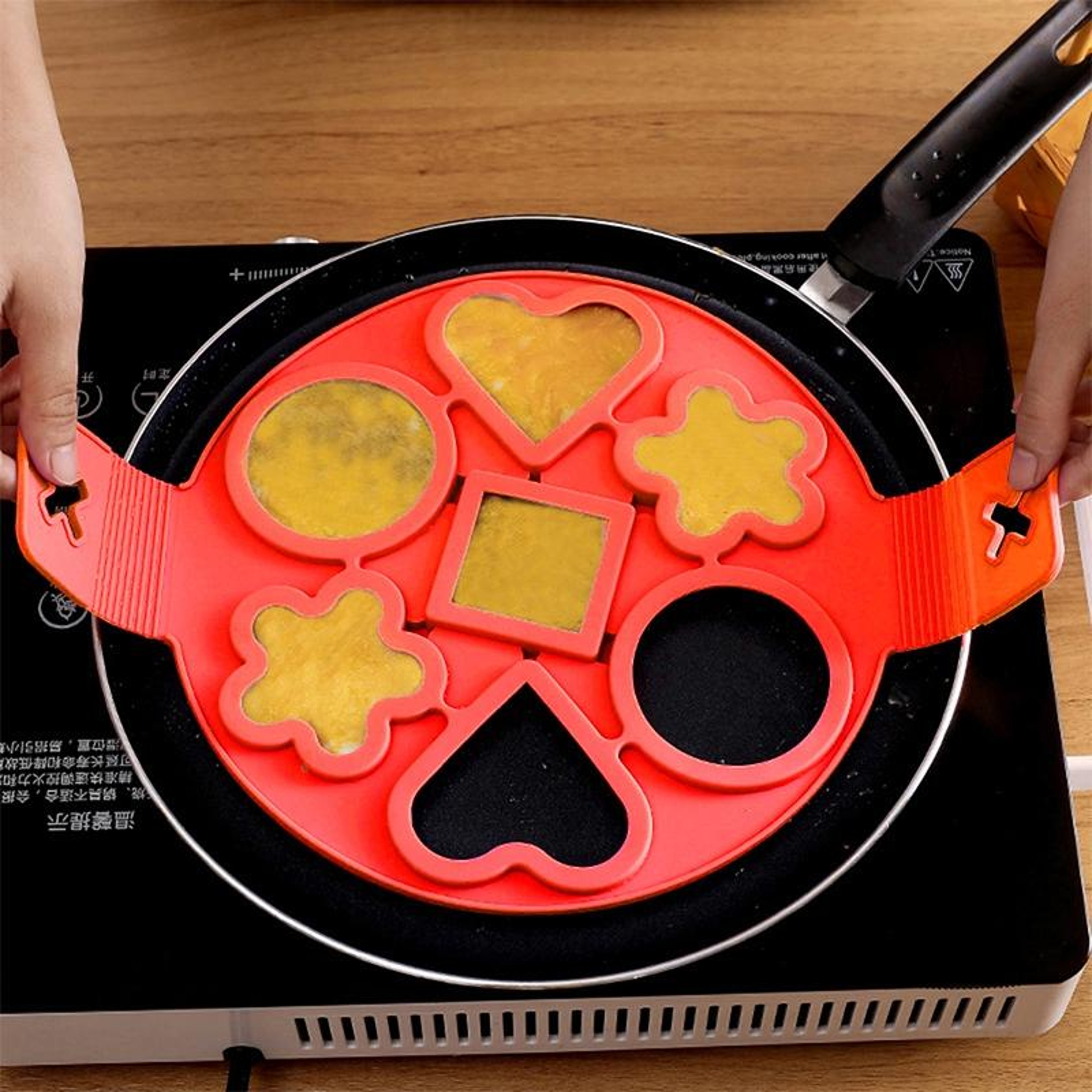 Silicone Egg Ring Maker Nonstick Pancake Mold For Perfect Breakfast Cooking 5