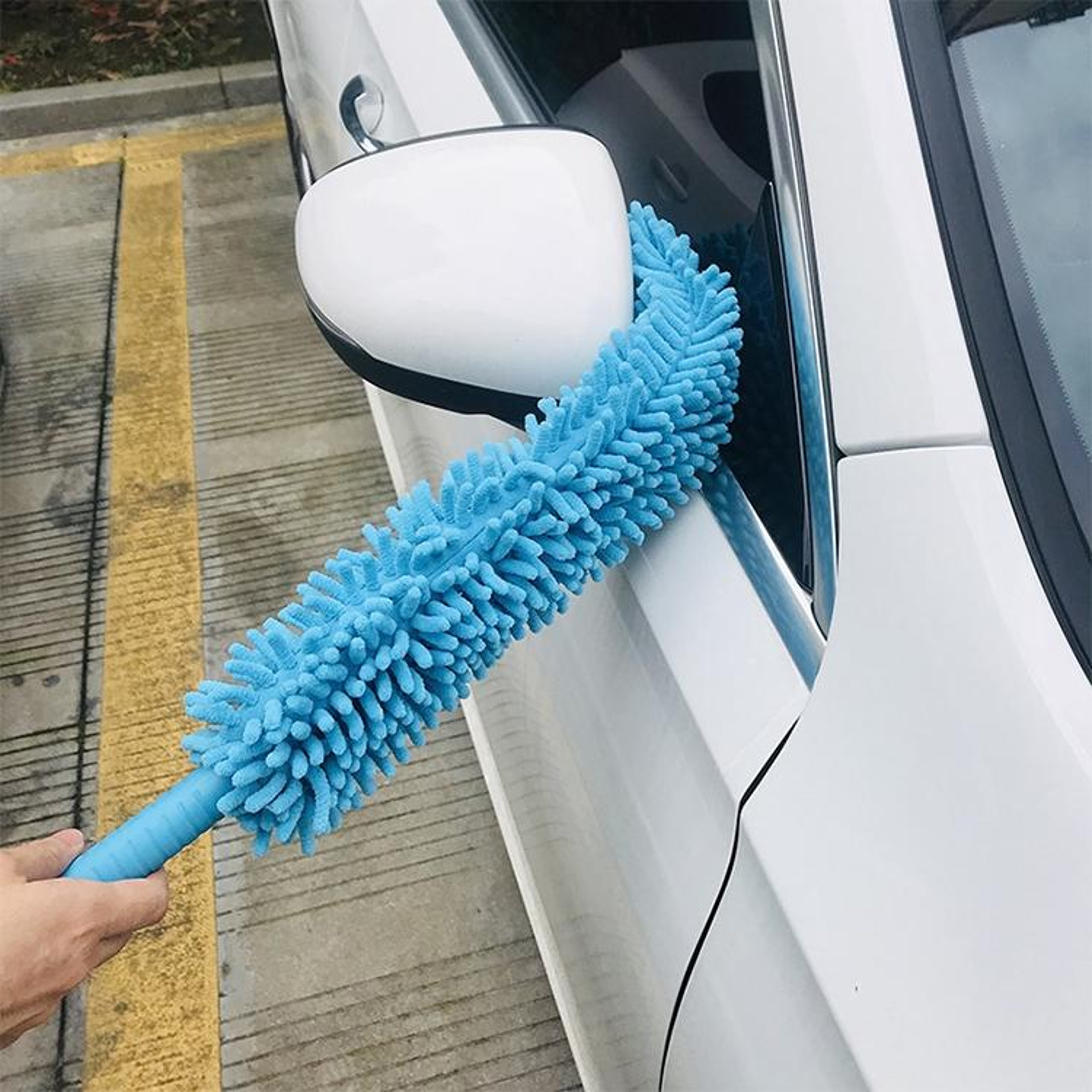 Flexible Chenille Dust Duster Double-Sided Reusable Microfiber Duster for Hard to Reach Cleaning – view 6