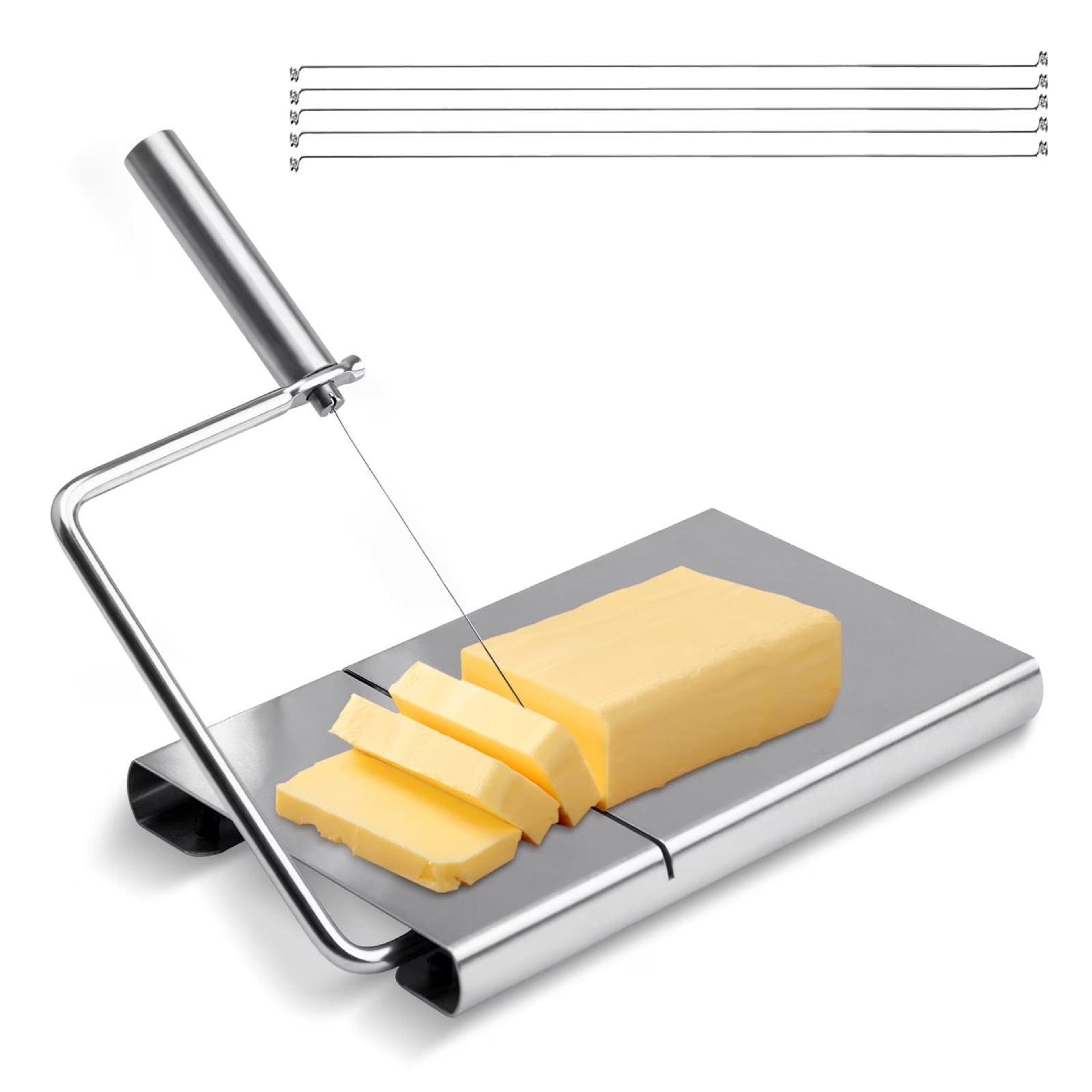 LsCook Stainless Steel Cheese Slicer Multi Function Cheese Cutter For Smooth Precision Slicing 0