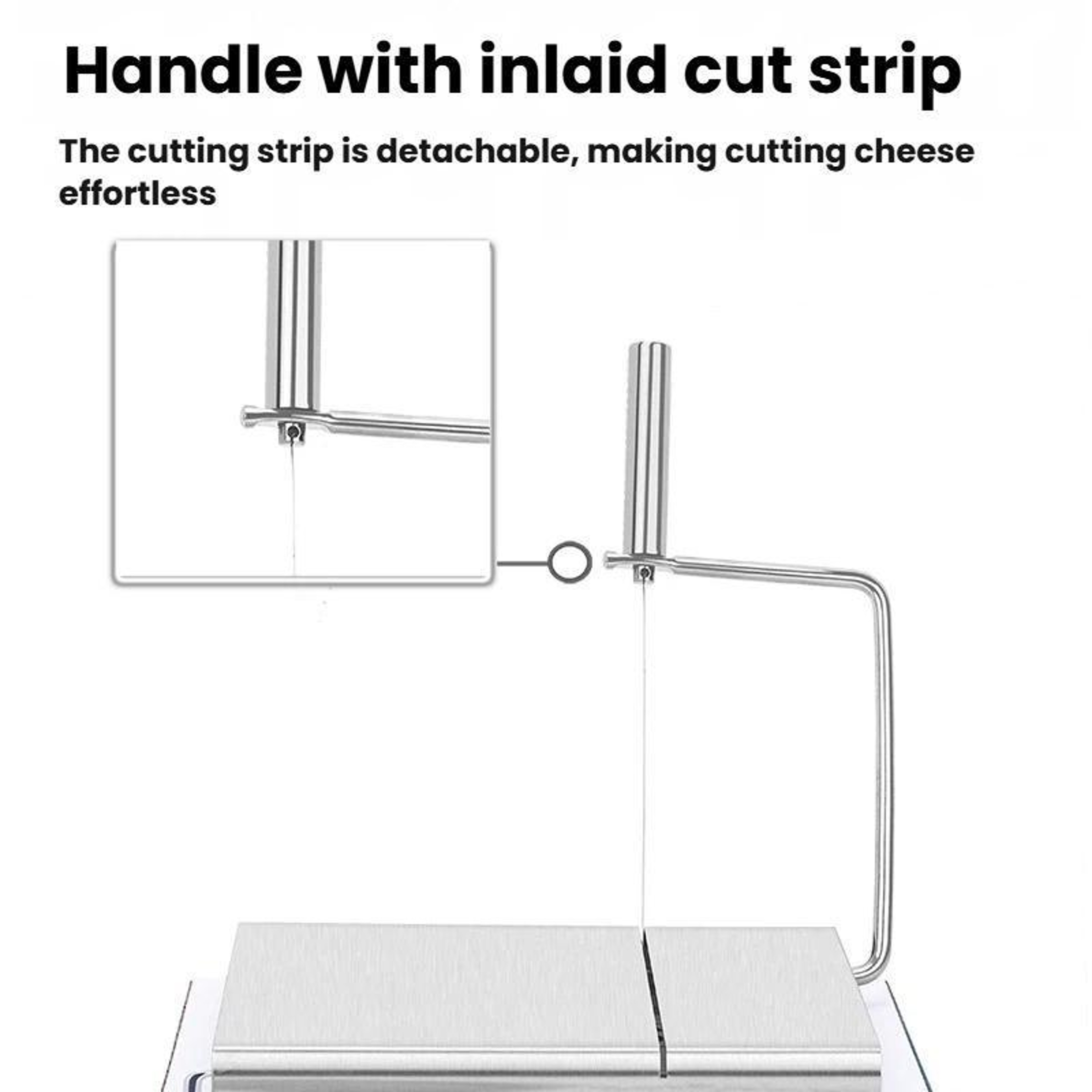 LsCook Stainless Steel Cheese Slicer Multi Function Cheese Cutter For Smooth Precision Slicing 3