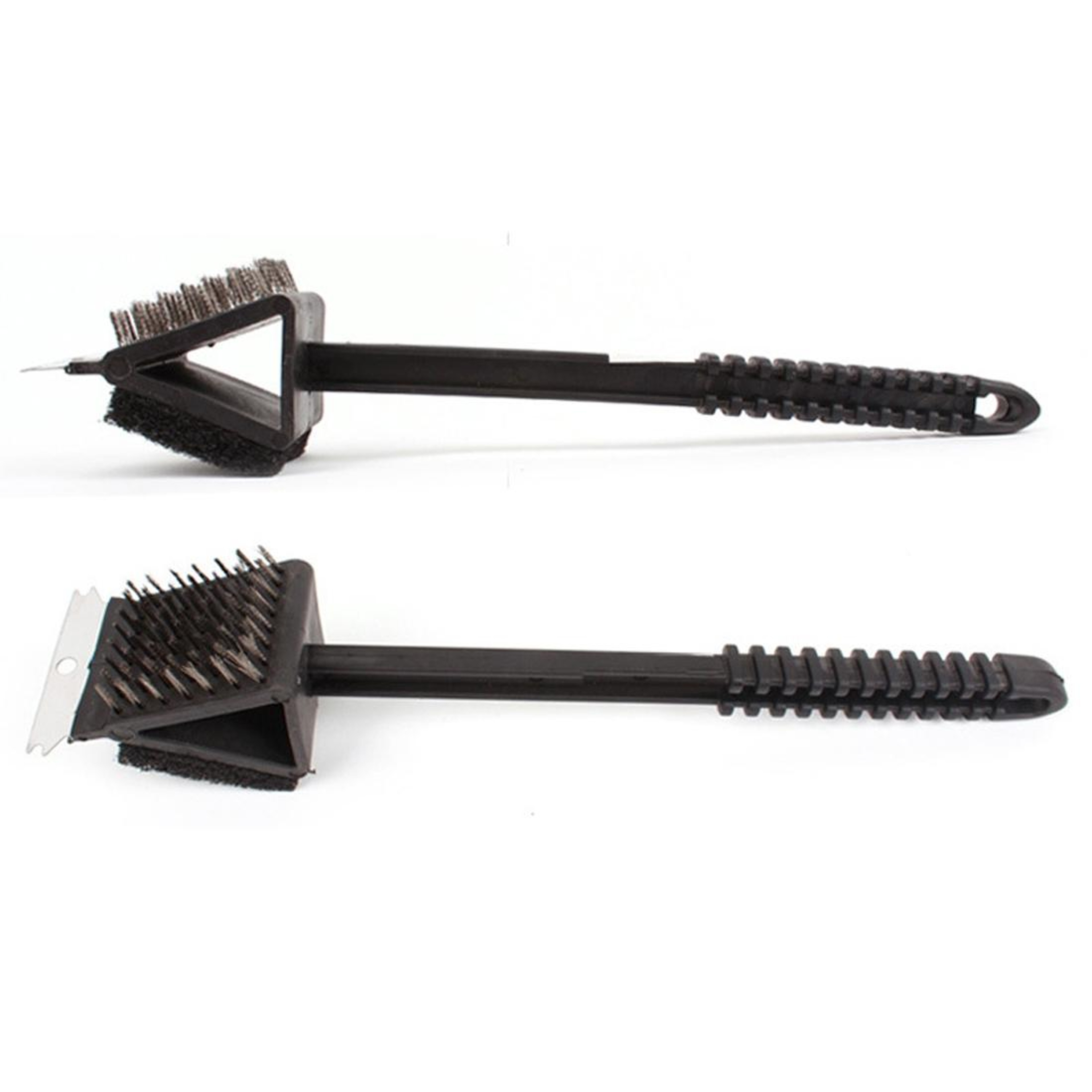BBQ Grill Brush Copper Wire Grill Cleaning Brush with Long Handle Scraper for BBQ and Oven – view 4