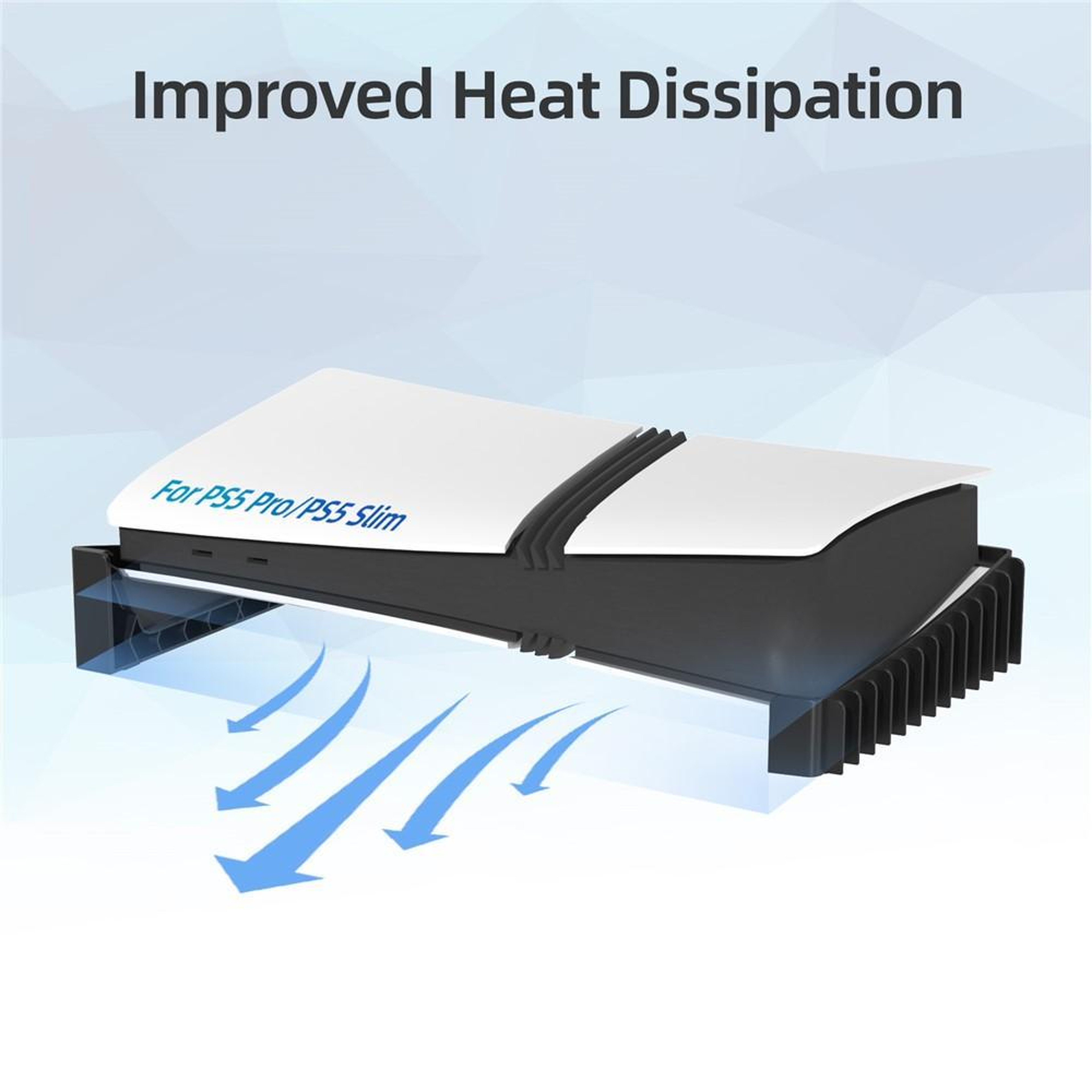 PS5 Cooling Stand With 12 Disc Storage For PS5 Pro And PS5 Slim Digital Disc Edition 1