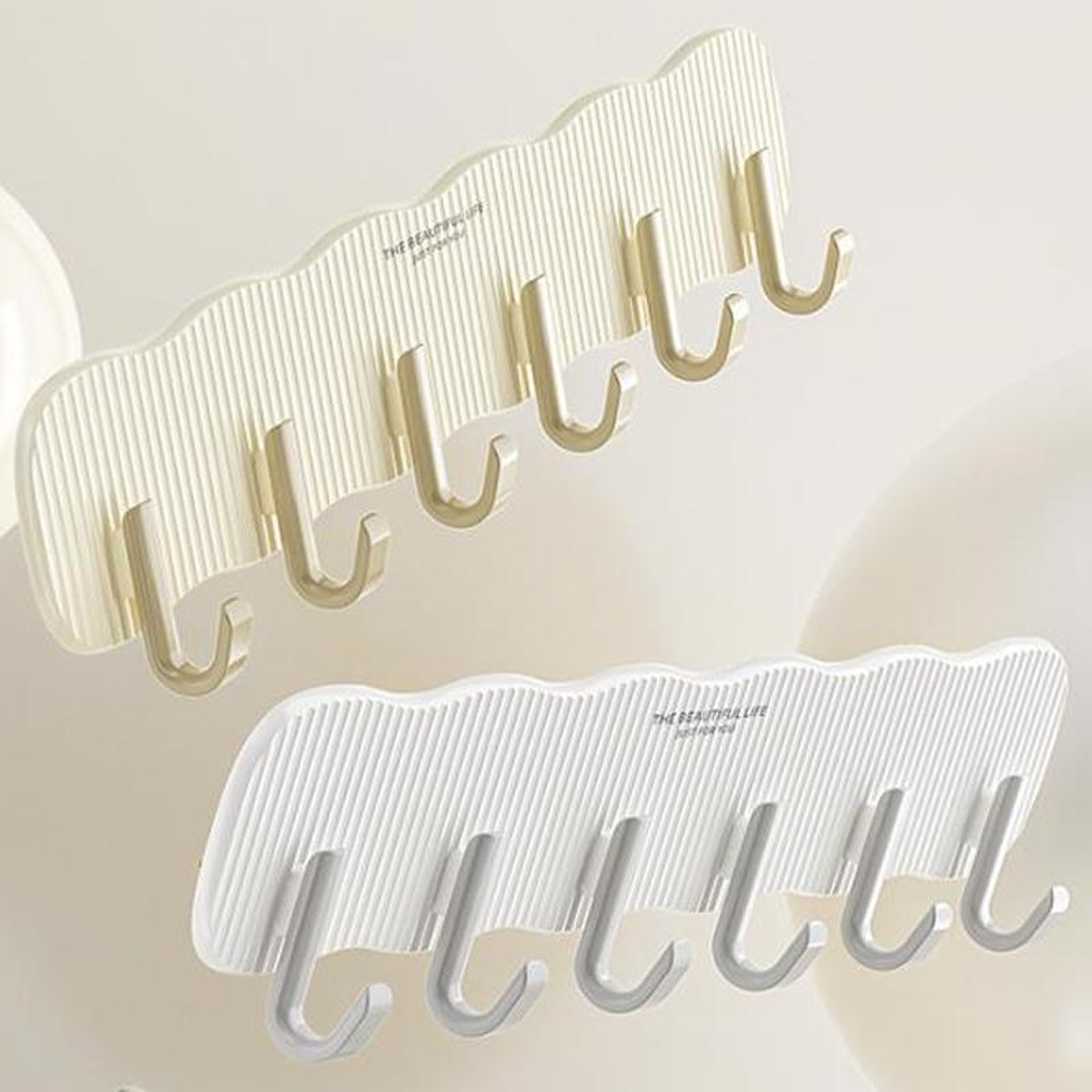 No Drill Adhesive Bathroom Hooks Wall Mounted Storage Hooks for Home Organization – view 2