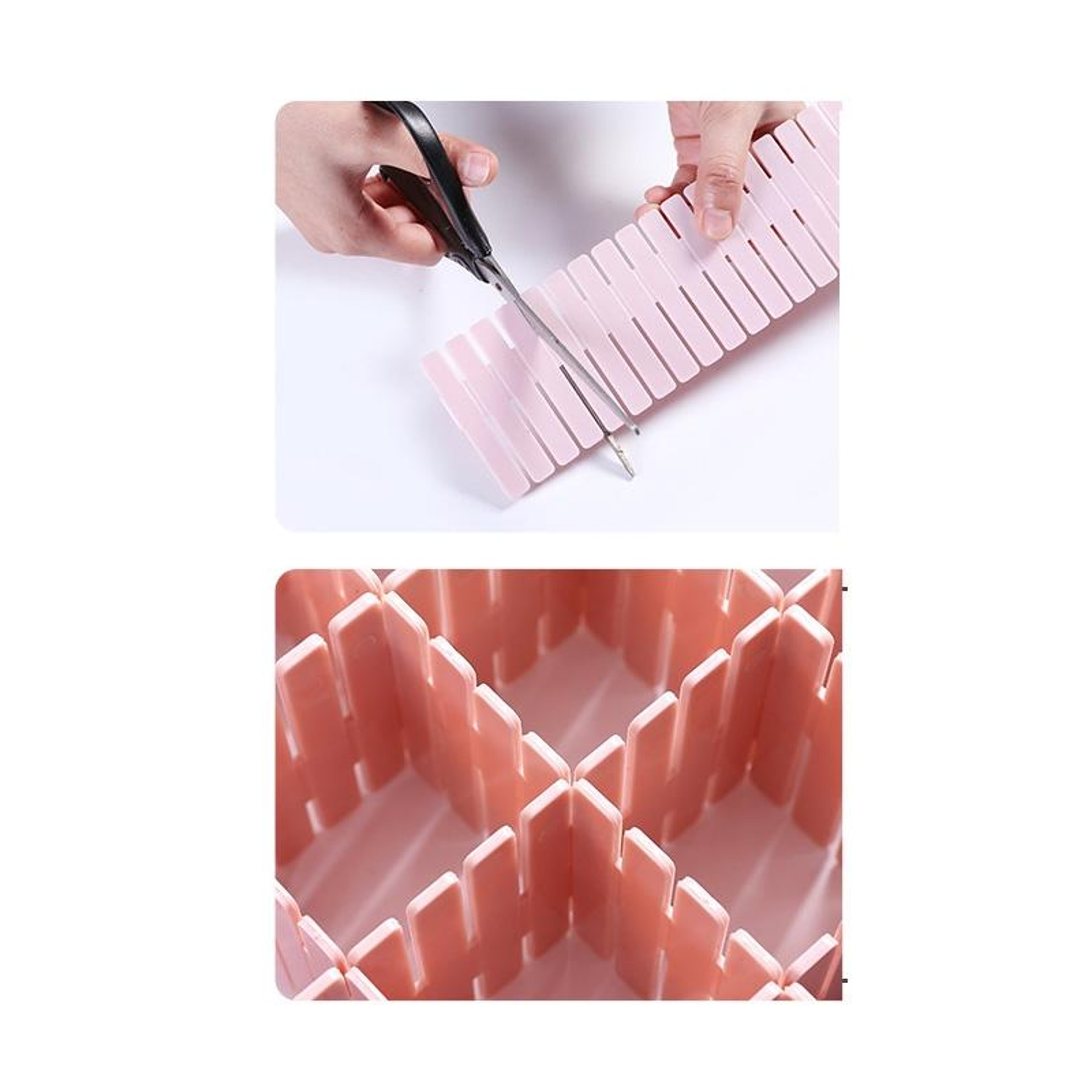 Adjustable Drawer Dividers Plastic Drawer Organizer Set Custom Storage Partition Boards 2