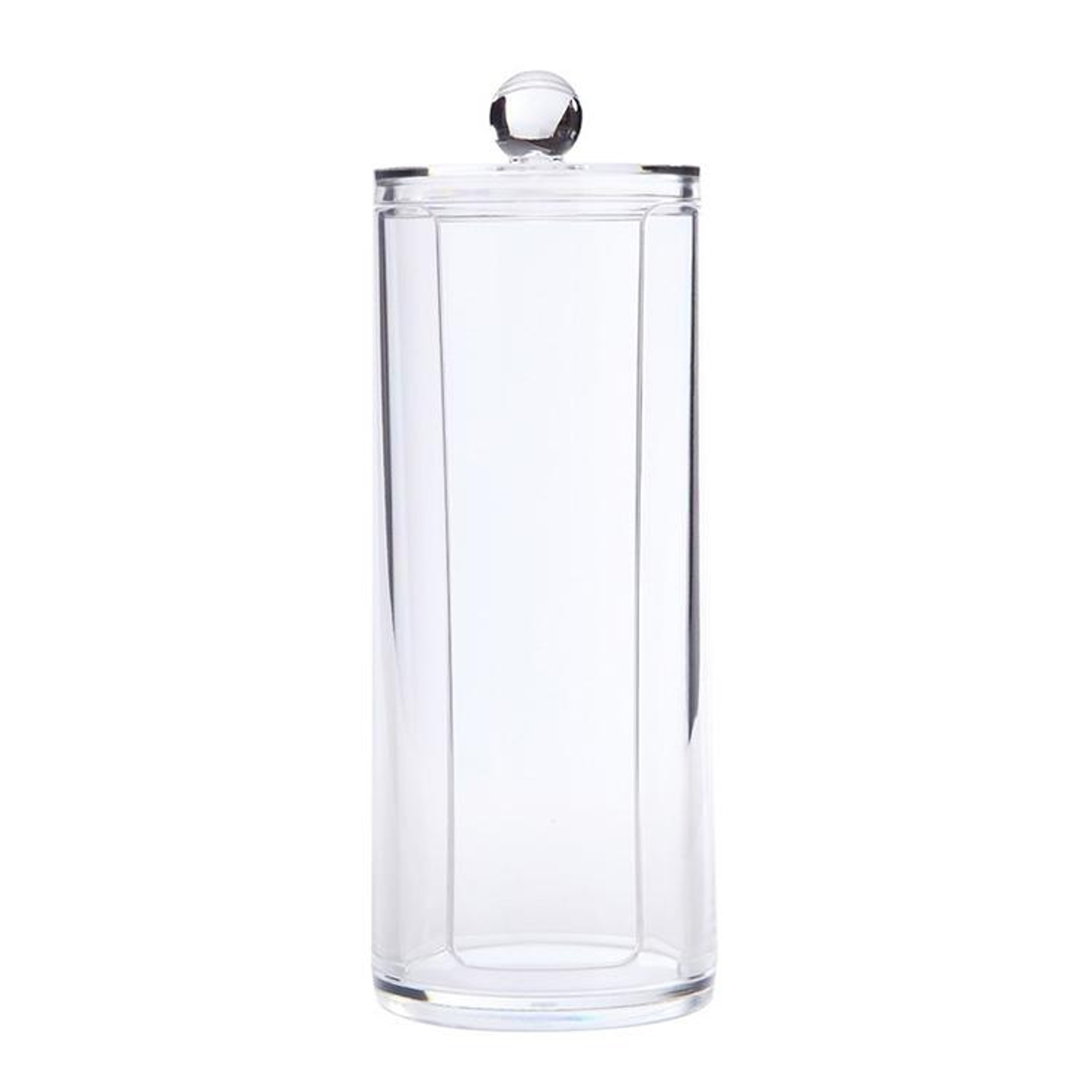Clear Cotton Pad Holder Round Makeup Organizer Dustproof Cosmetic Storage Box – view 2