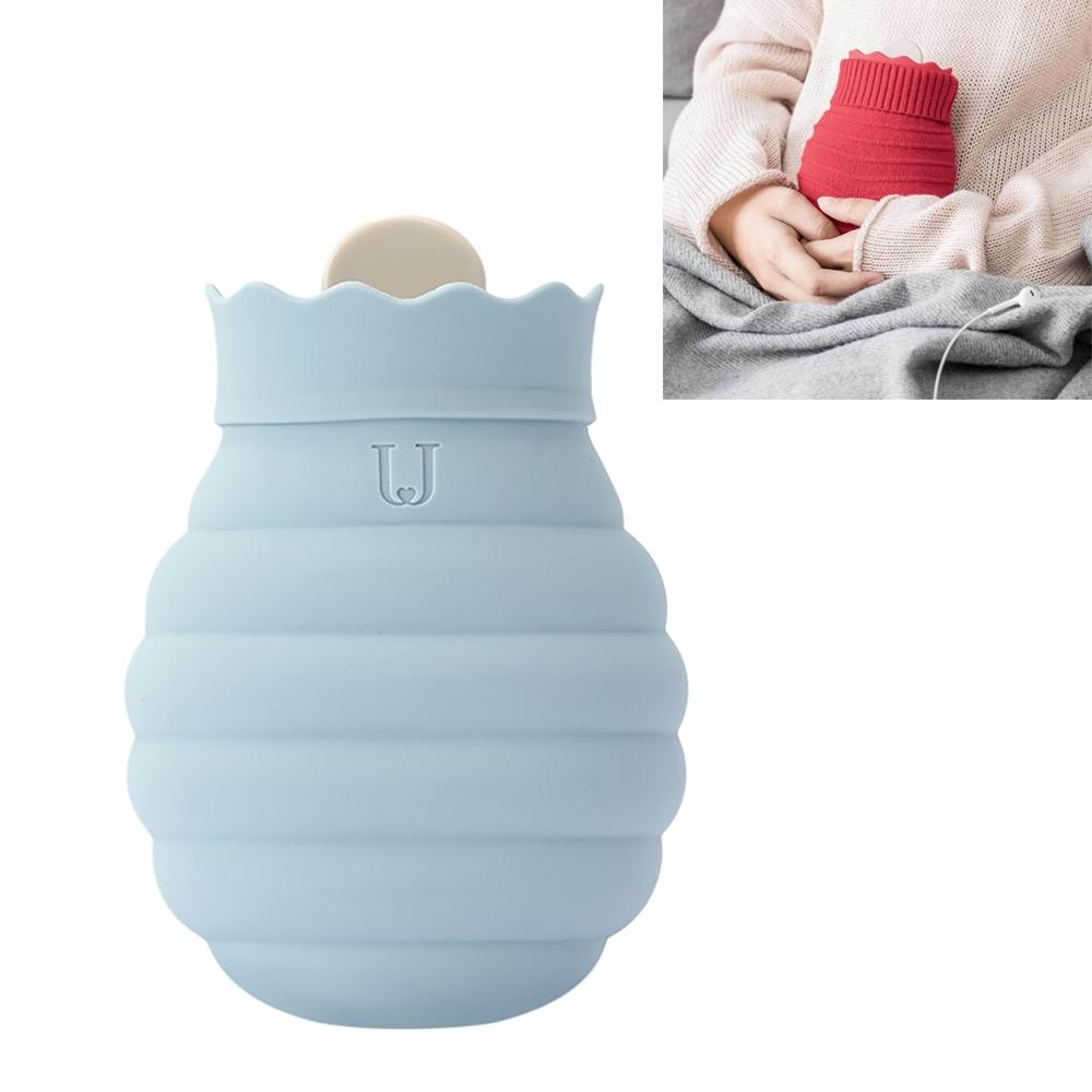 Xiaomi Jotun Silicone Hot Water Bag For Pain Relief Portable Microwave Heat Pack 0