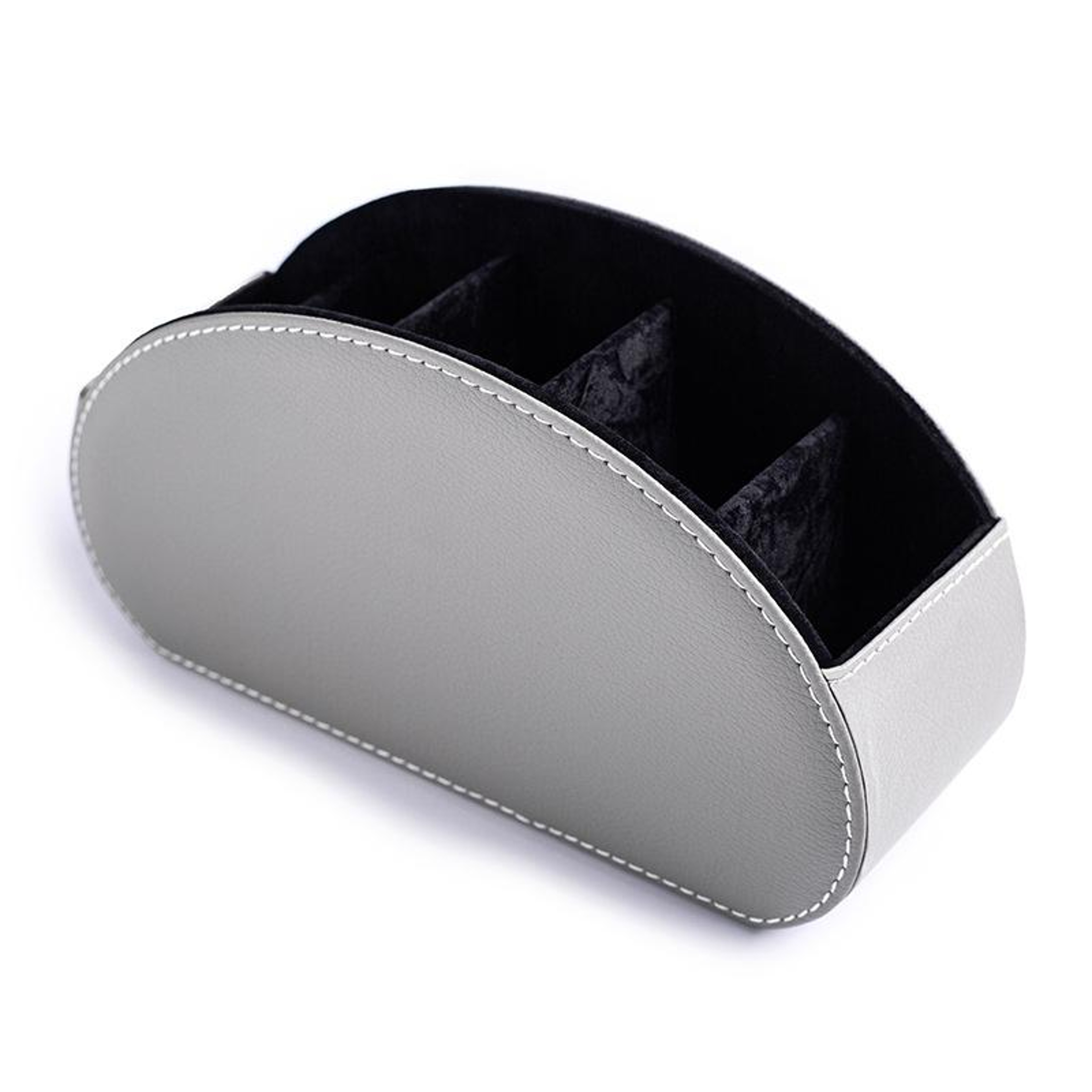 PU Leather Remote Control Organizer and Desk Organizer Storage Box for Cosmetics Office and Home – view 13