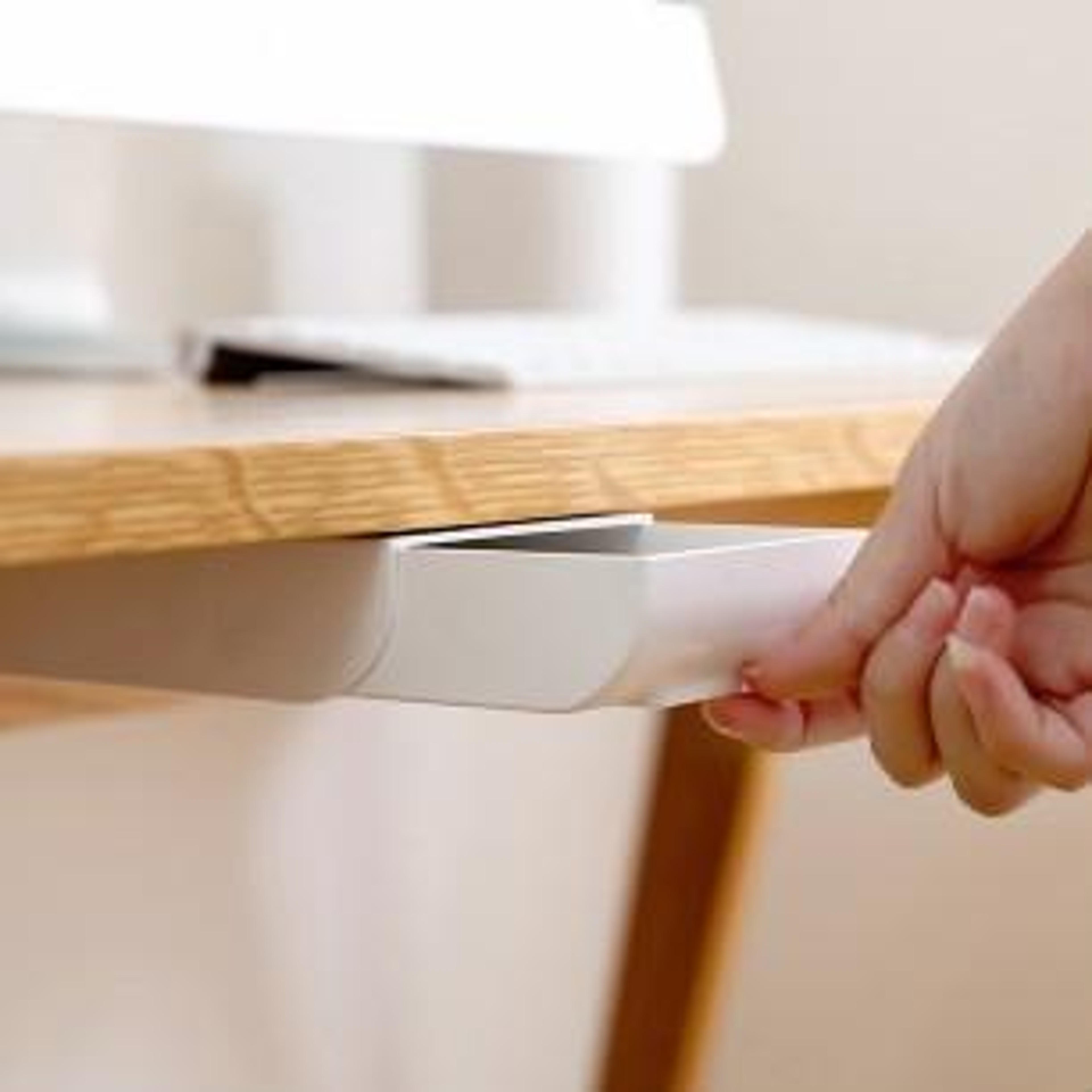 Hidden Under Desk Drawer Organizer Self Adhesive Desk Storage Drawer For Home Office Study 5