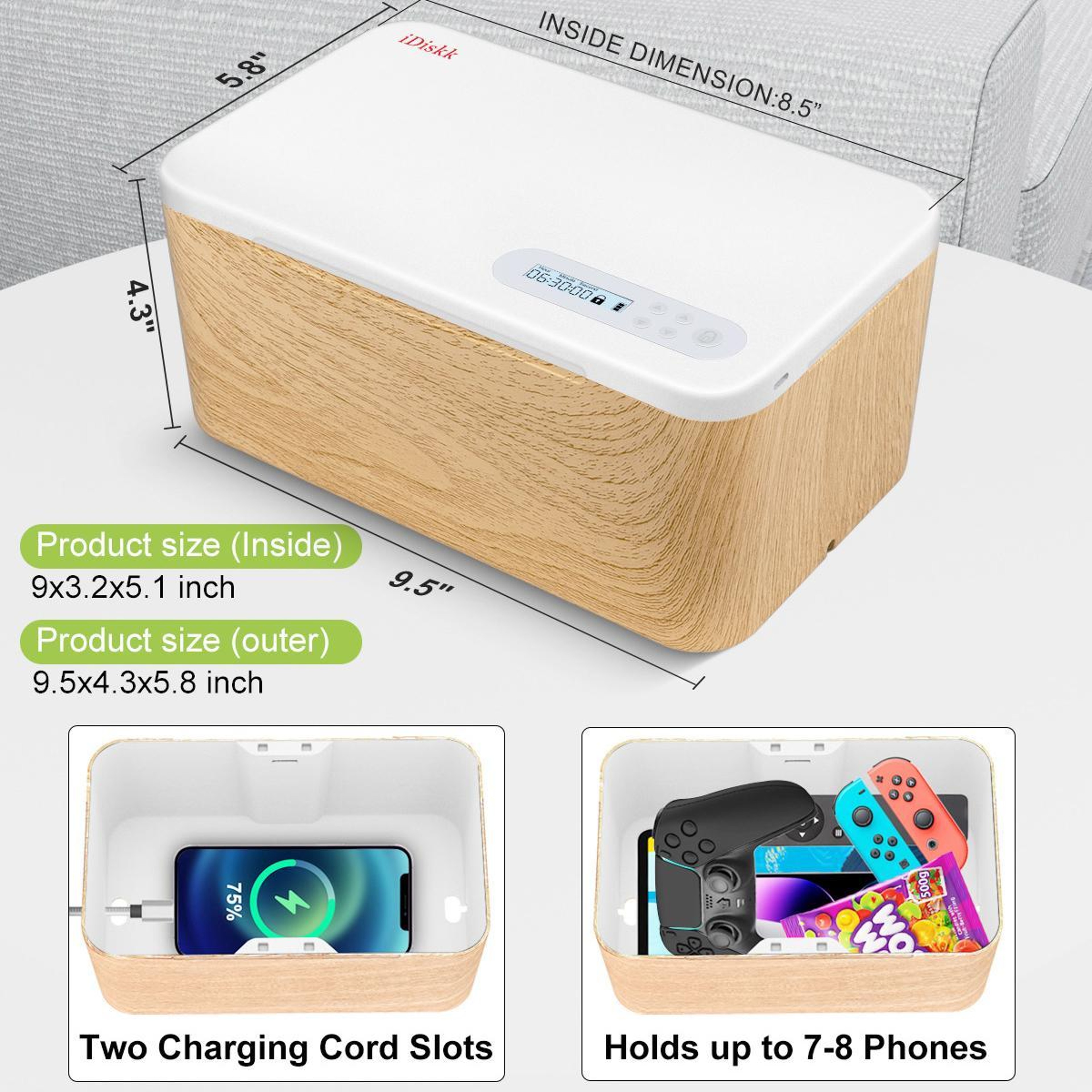 Smart Phone Lock Box With Timer Digital Time Lock Box For Focus Productivity And Screen Time Contro 1