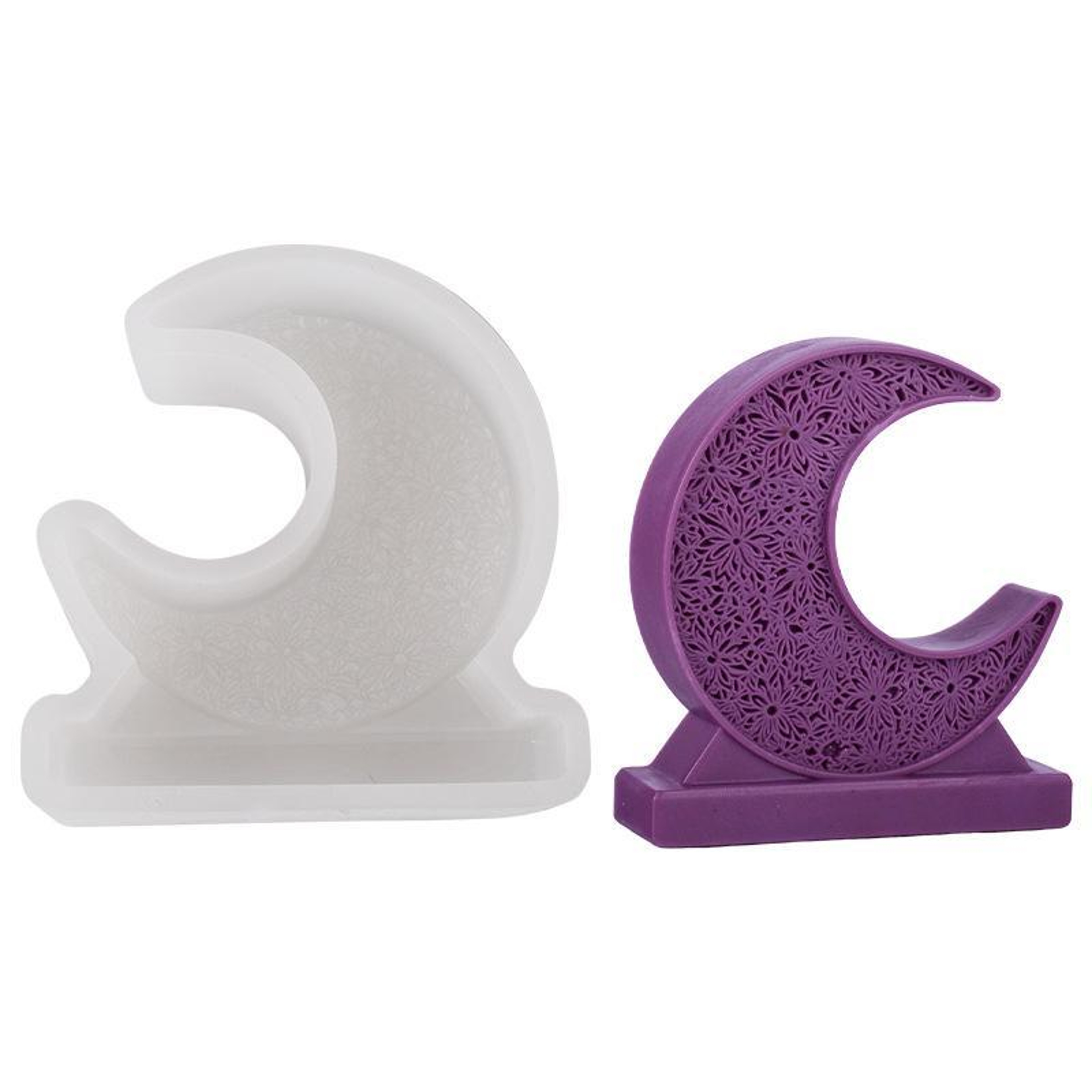 Moon Silicone Candle Mold Reusable Candle Silicone Mold for DIY Moon Candle Mold and Aromatherapy Crafts – view 10