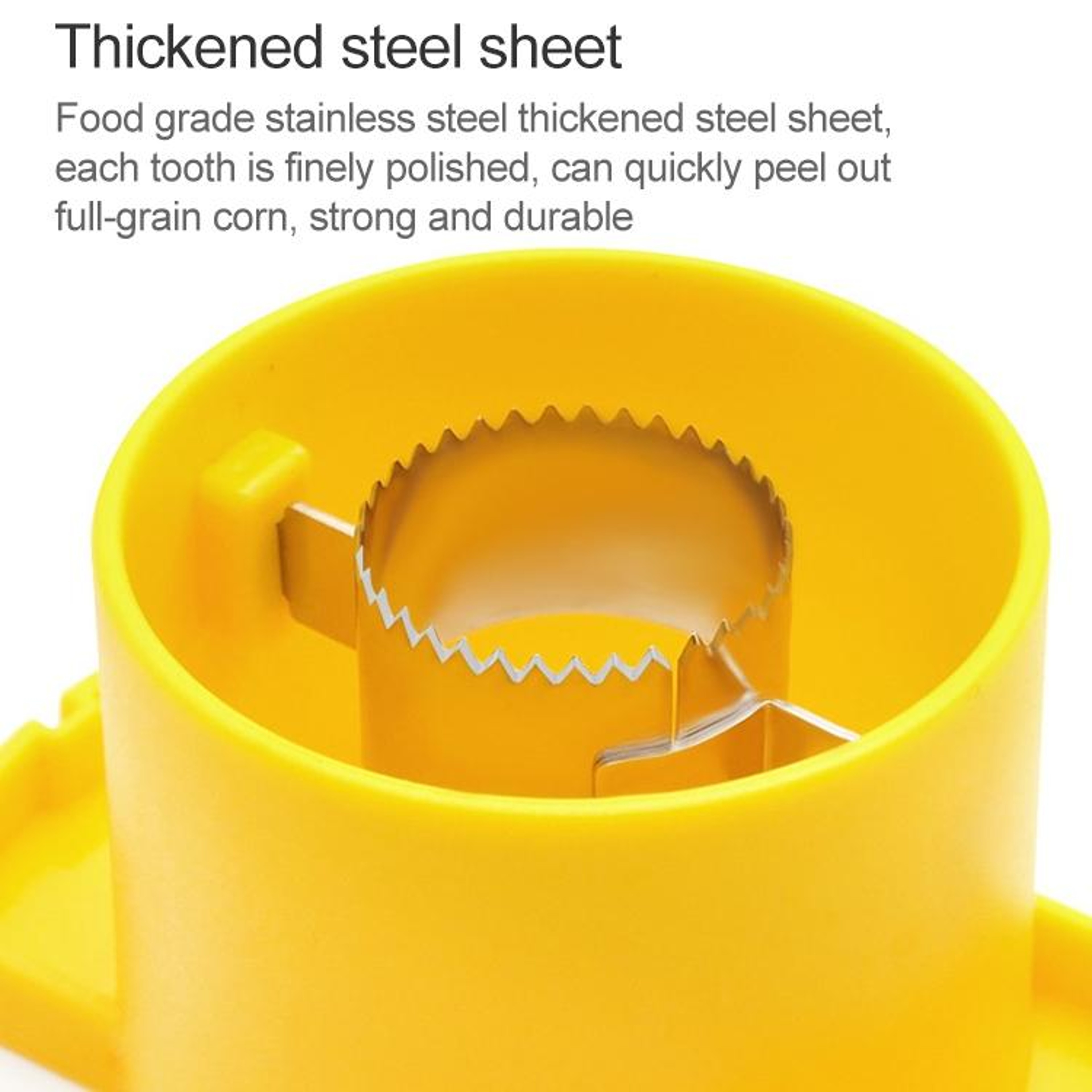 Stainless Steel Corn Stripper Tool Manual Corn Kernel Remover Kitchen Peeler With Collection Cup 3