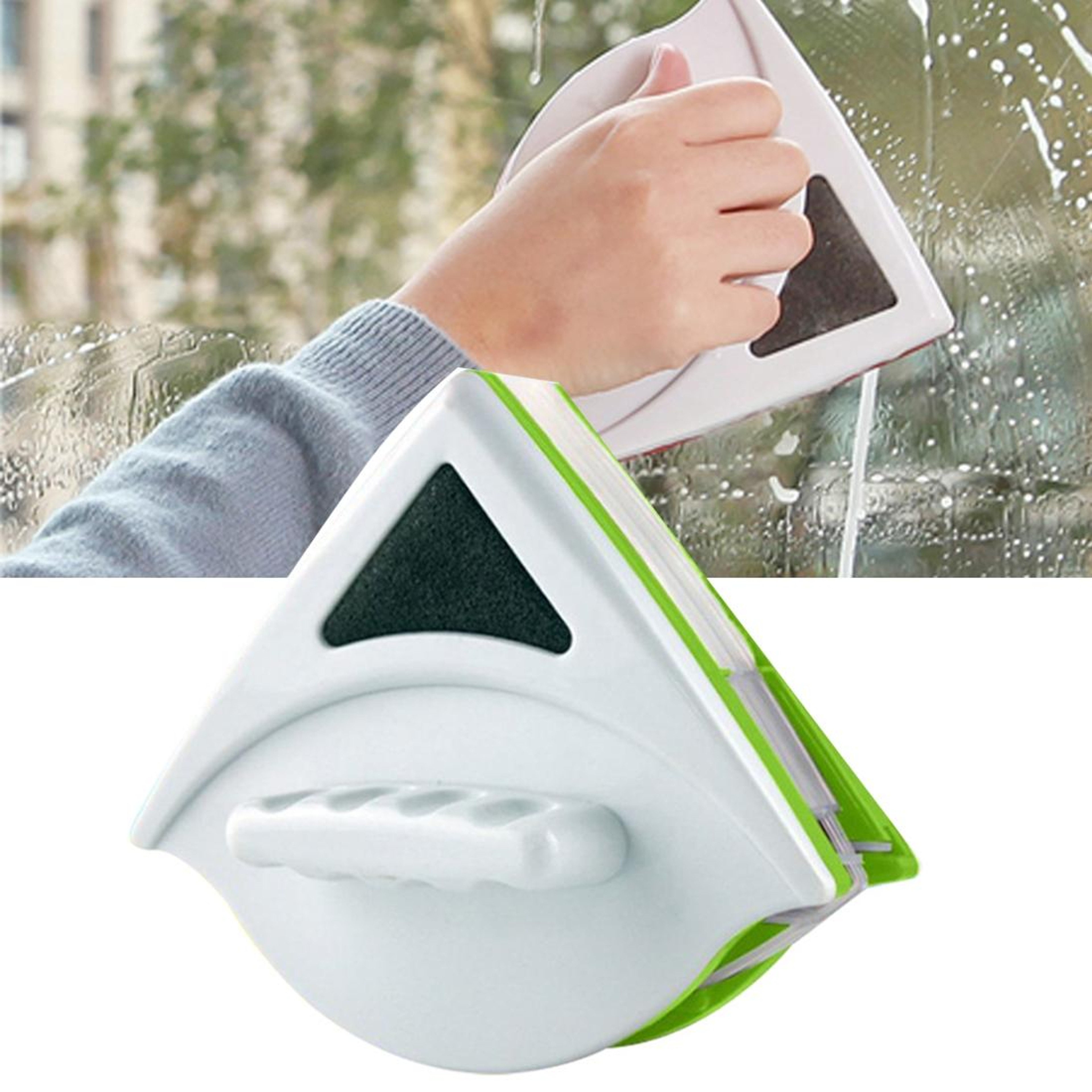Double Sided Magnetic Window Cleaner Brush For Glass Streak Free Glass Cleaning Tool 0