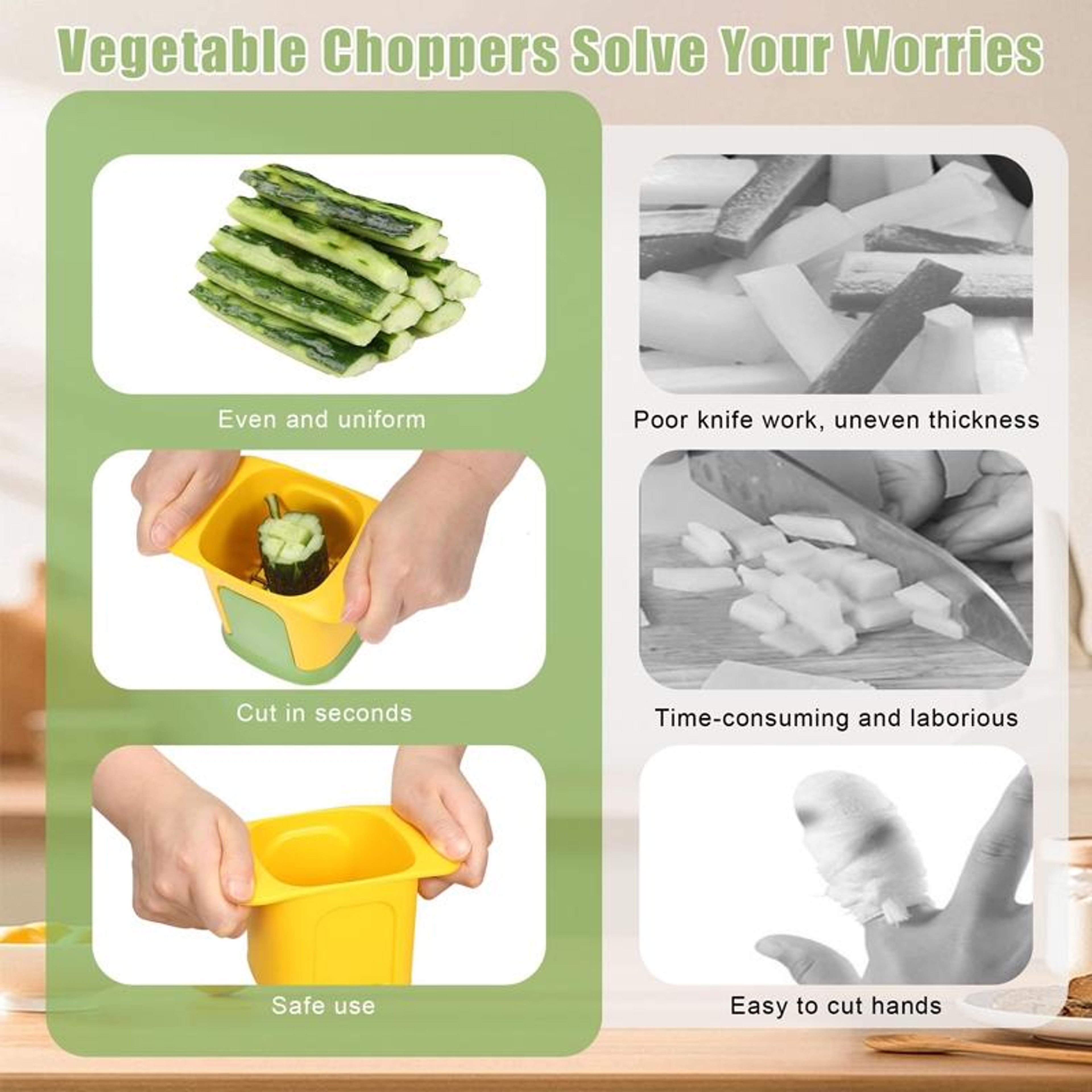 Professional French Fry Cutter Manual Potato Cutter Vegetable Dicer For Fast Kitchen Prep 4