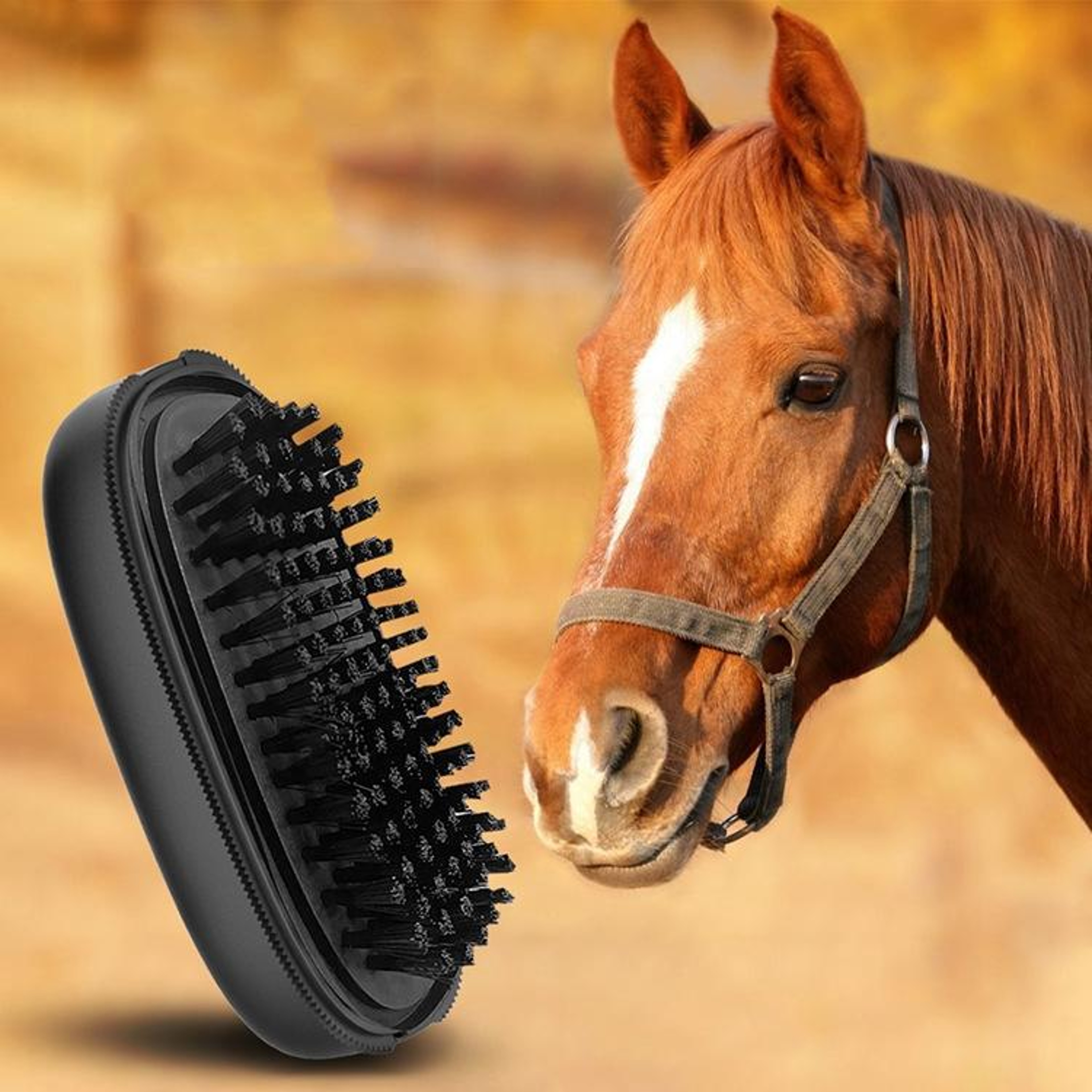Pet Grooming Deshedding Comb Hair Removal Brush for Cats Dogs and Horses – view 1