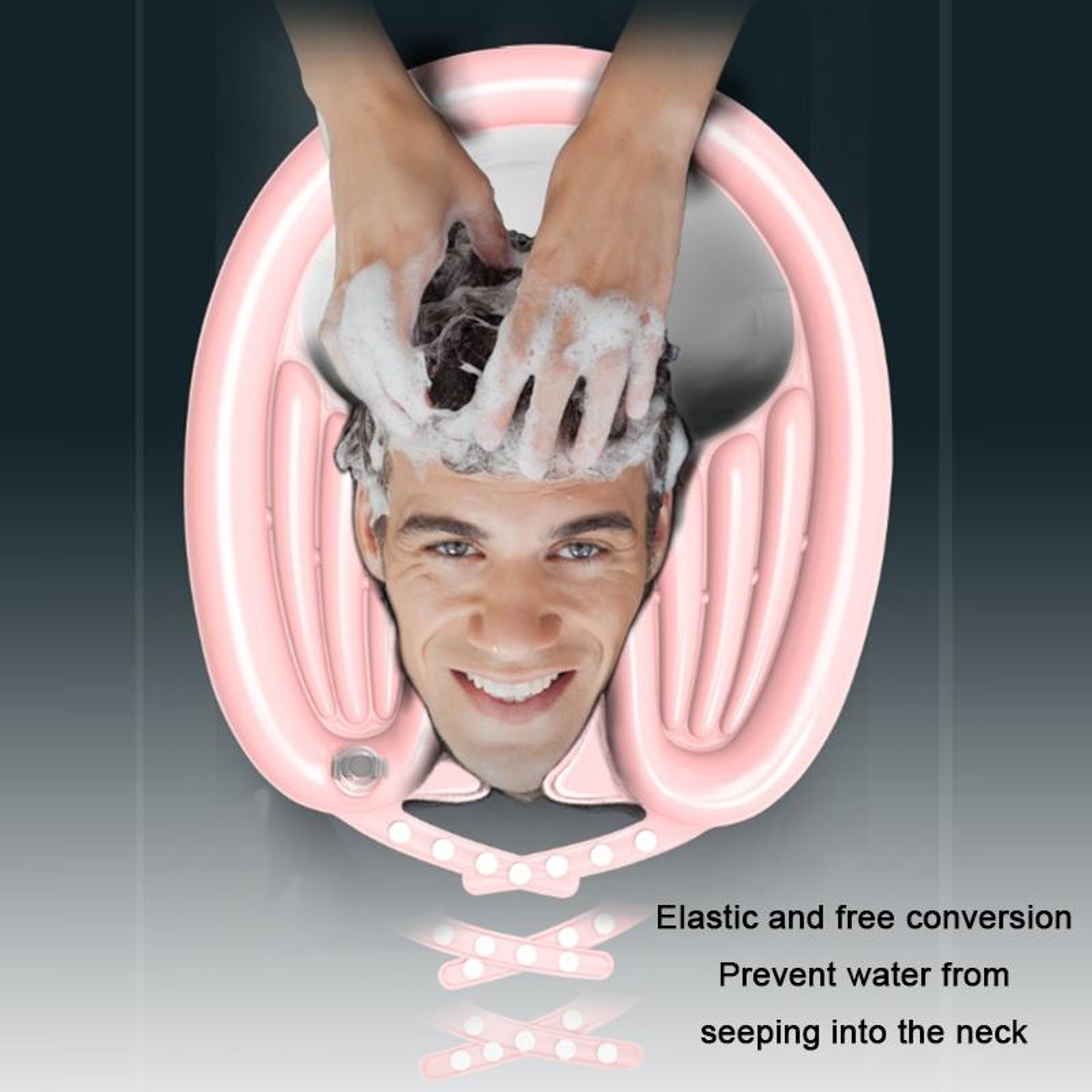 Portable Inflatable Shampoo Basin for Bedridden Elderly Pregnant Patients Home Hair Washing – view 5