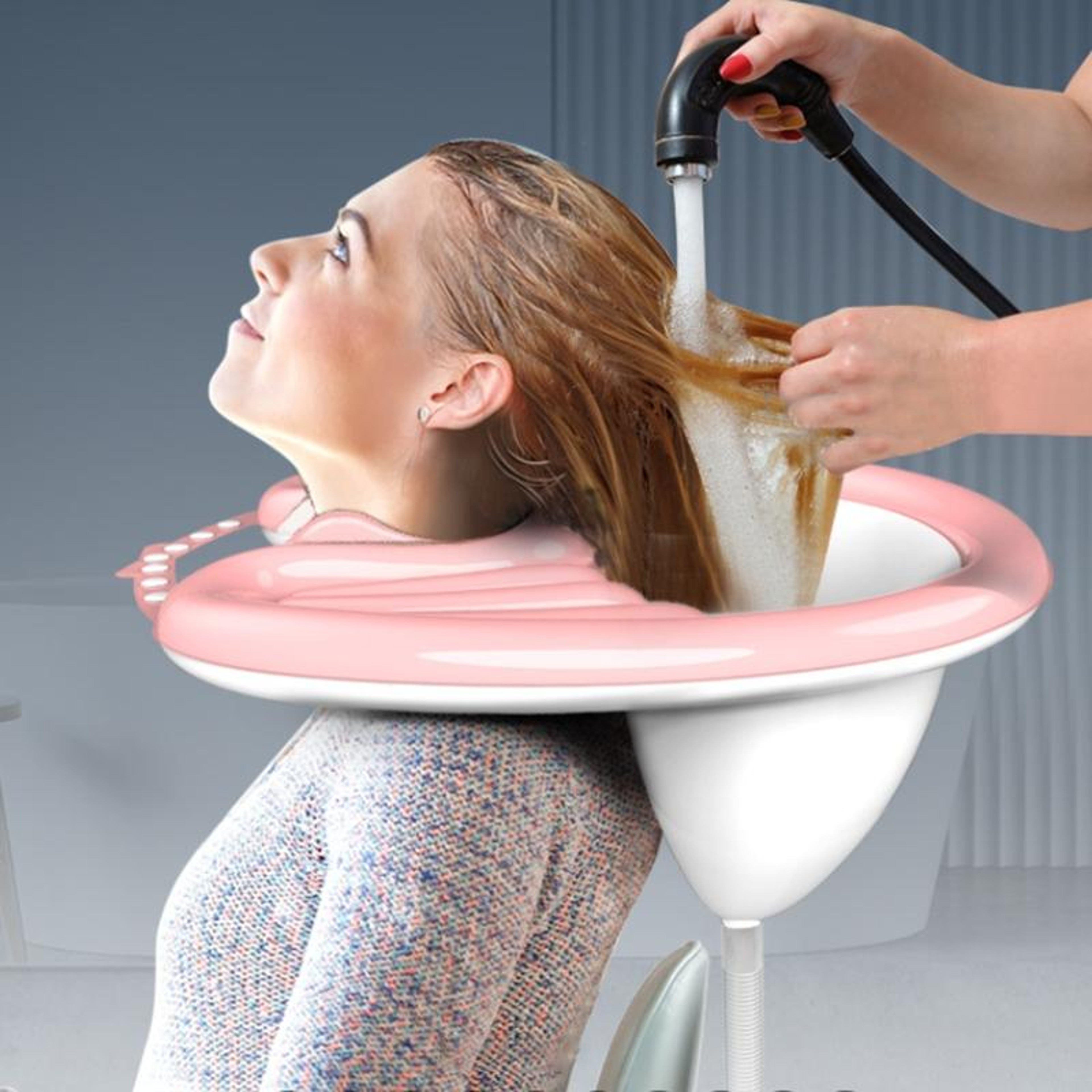 Portable Inflatable Shampoo Basin for Bedridden Elderly Pregnant Patients Home Hair Washing – view 6
