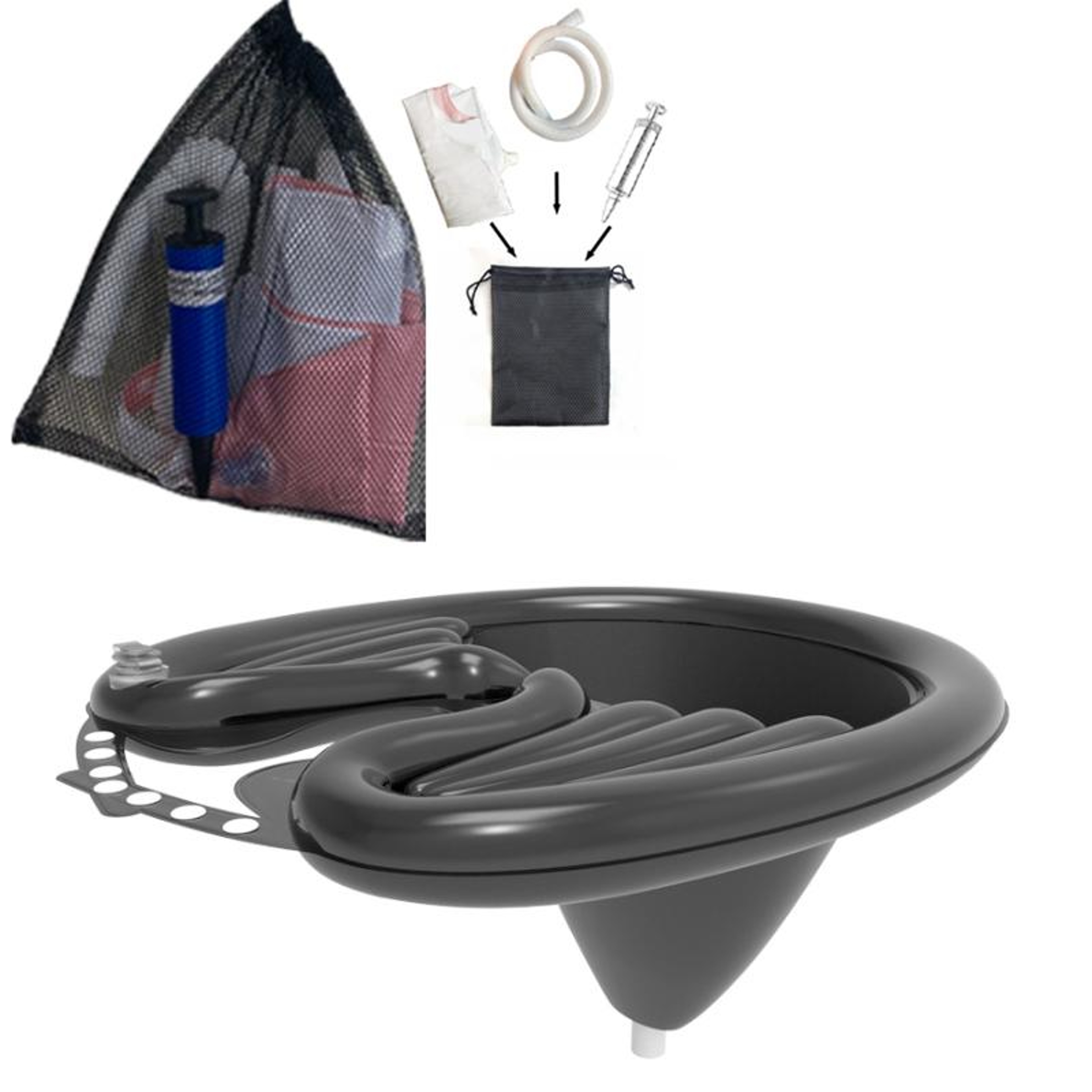 Portable Inflatable Shampoo Basin for Bedridden Elderly Pregnant Patients Home Hair Washing – view 10
